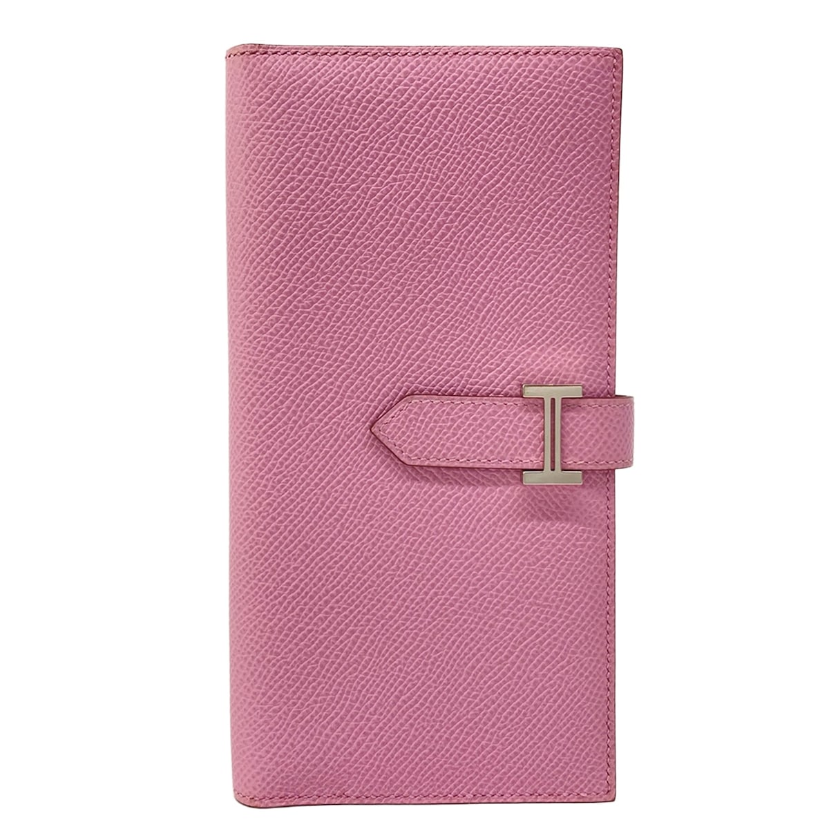 【中古】HERMES(エルメス) ベアンスフレ 長銭入れ しろがね色金具 モーヴシルベストル