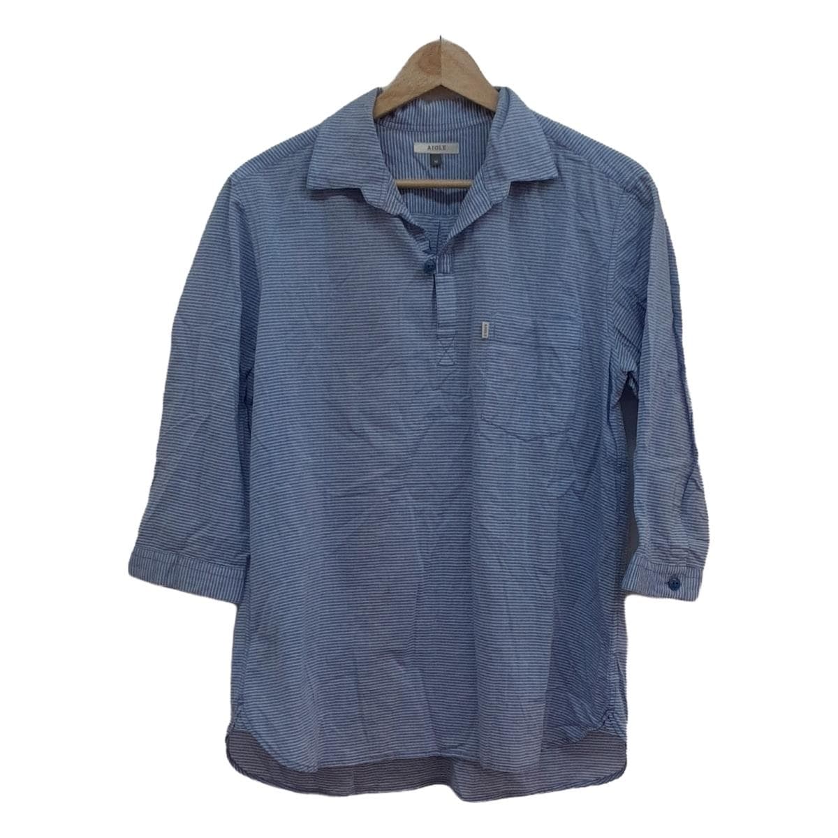 美品 AIGLE エーグル 長袖 デニムジャケット M ブルー メンズ main image 0