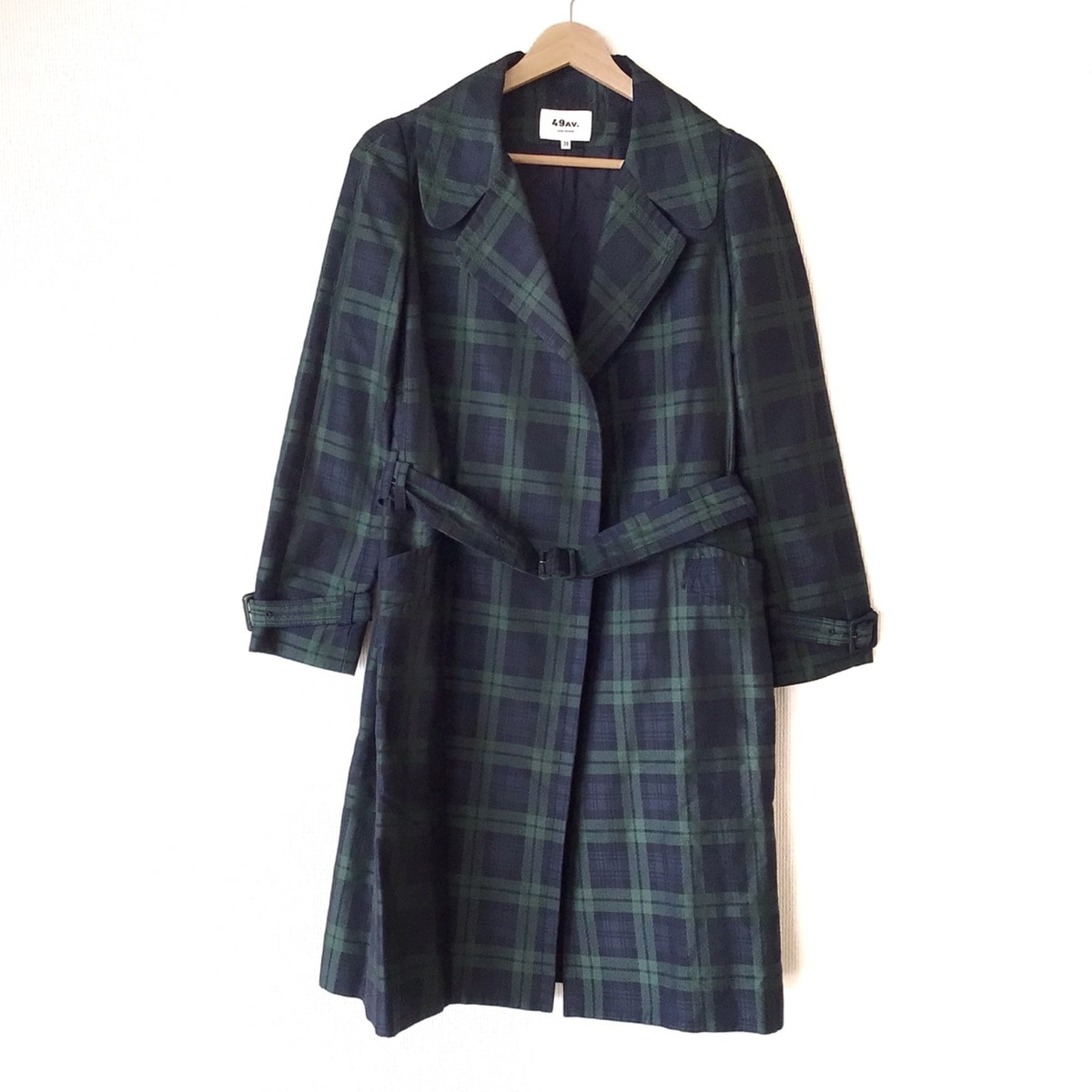 【JUNKO SHIMADA】新品タグ付き！ネイビー チェック柄 ロングコート 楽天市場】【中古】JUNKO SHIMADA(ジュンコシマダ) コート 長袖