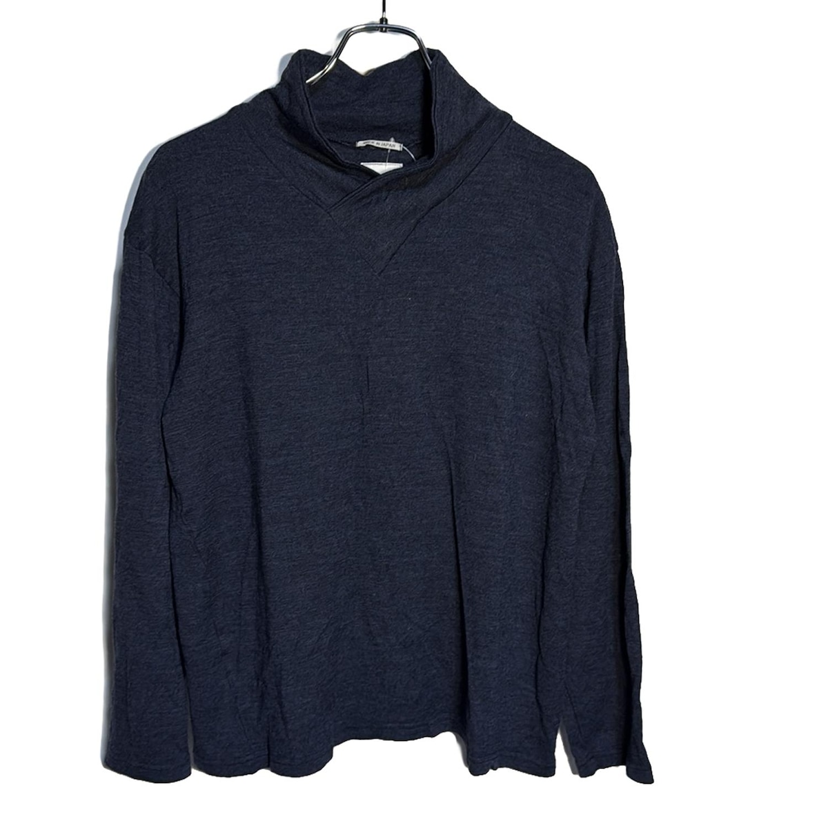 ソージュ　カシミア混タートルネックカットソー ネイビー　L カシミヤ混タートルネックカットソー - SOÉJU online store