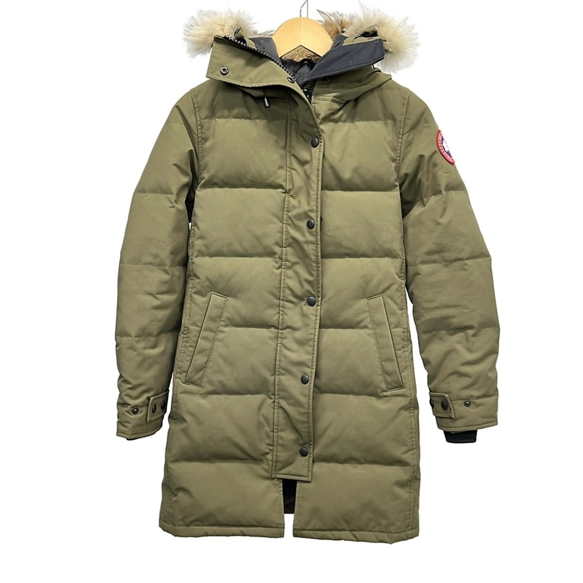 【中古】CANADA GOOSE(カナダグース) ダウンコート 長袖/ファー/冬 カーキ×黒×マルチ 44,228円