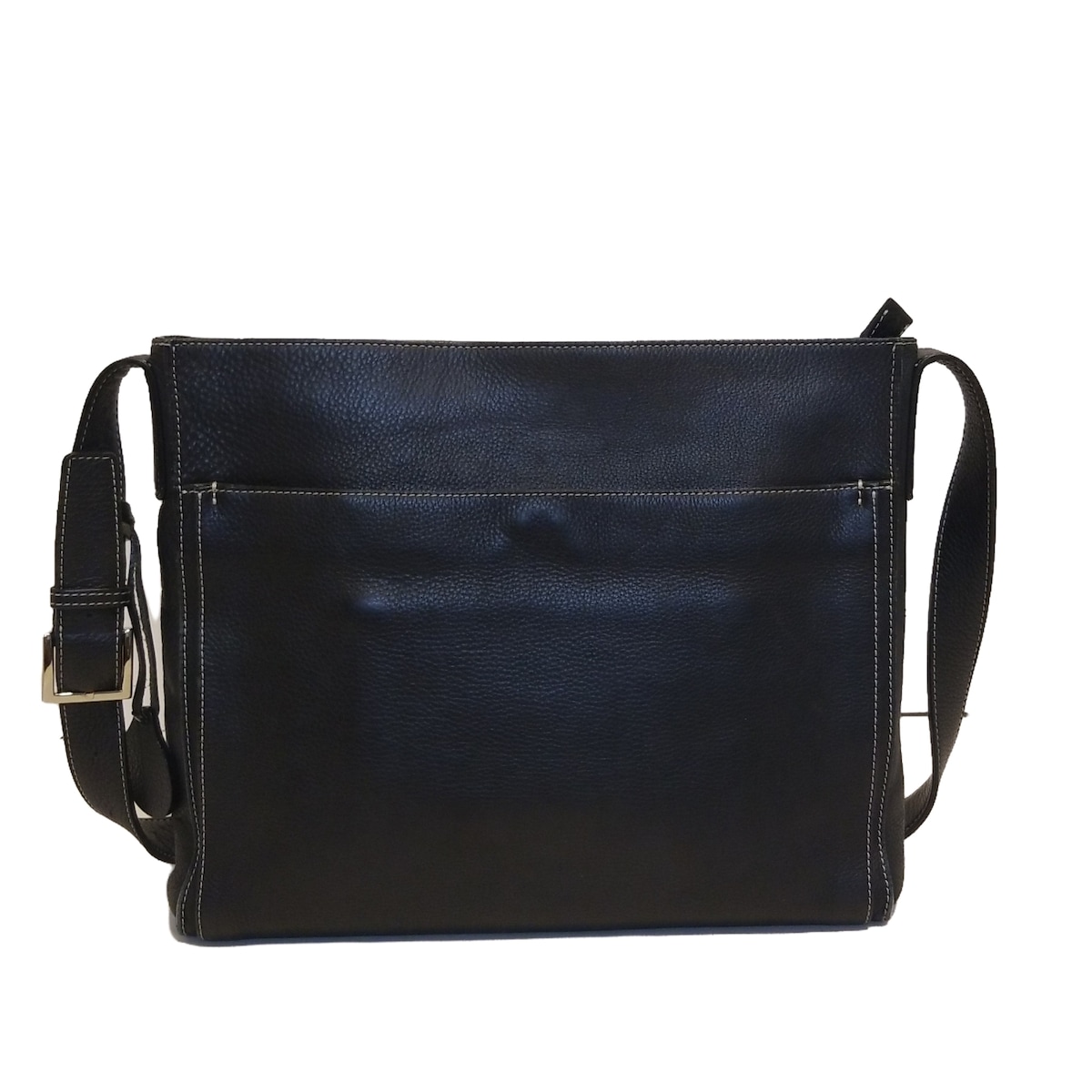 【中古】SOMES(ソメス) ショルダーバッグ 黒 レザー