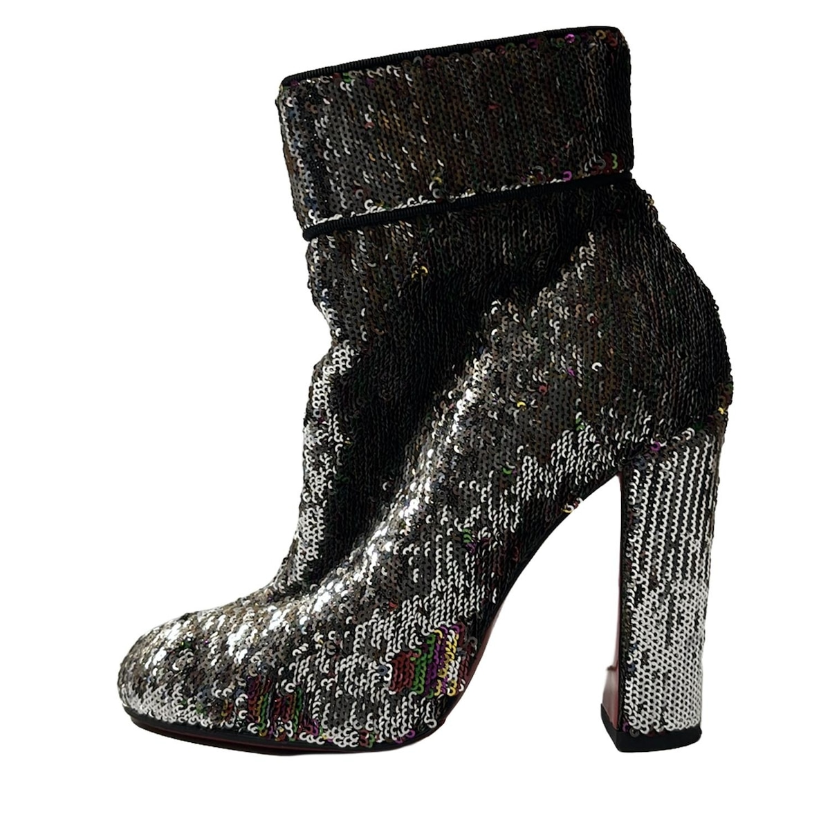 クリスチャン ルブタン スタッズ レザー ショートブーツ 中古 Christian Louboutin 美品 CHRISTIAN LOUBOUTIN クリスチャン