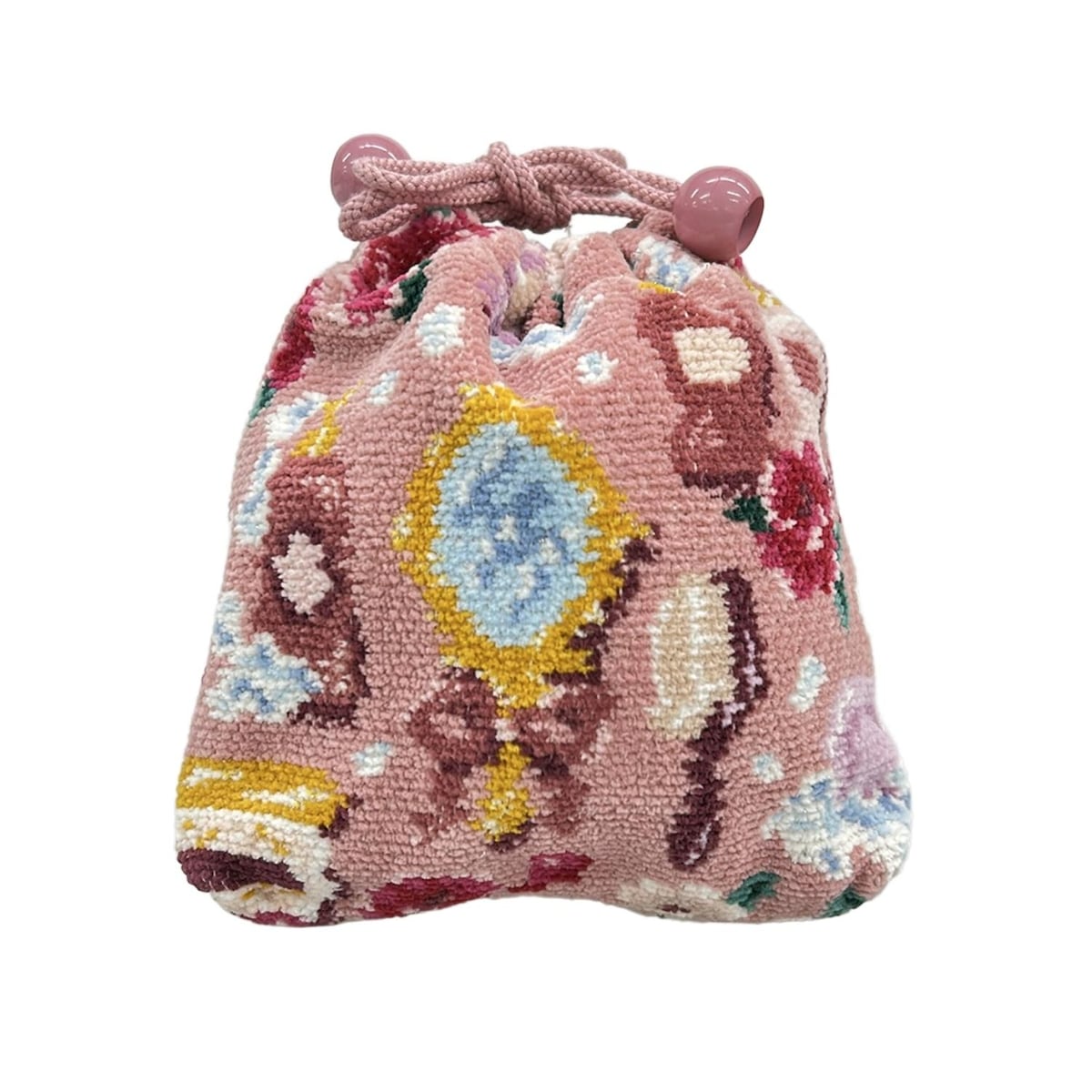 楽天市場】FEILER(フェイラー) フラワー 巾着 ポーチ 赤 レッド