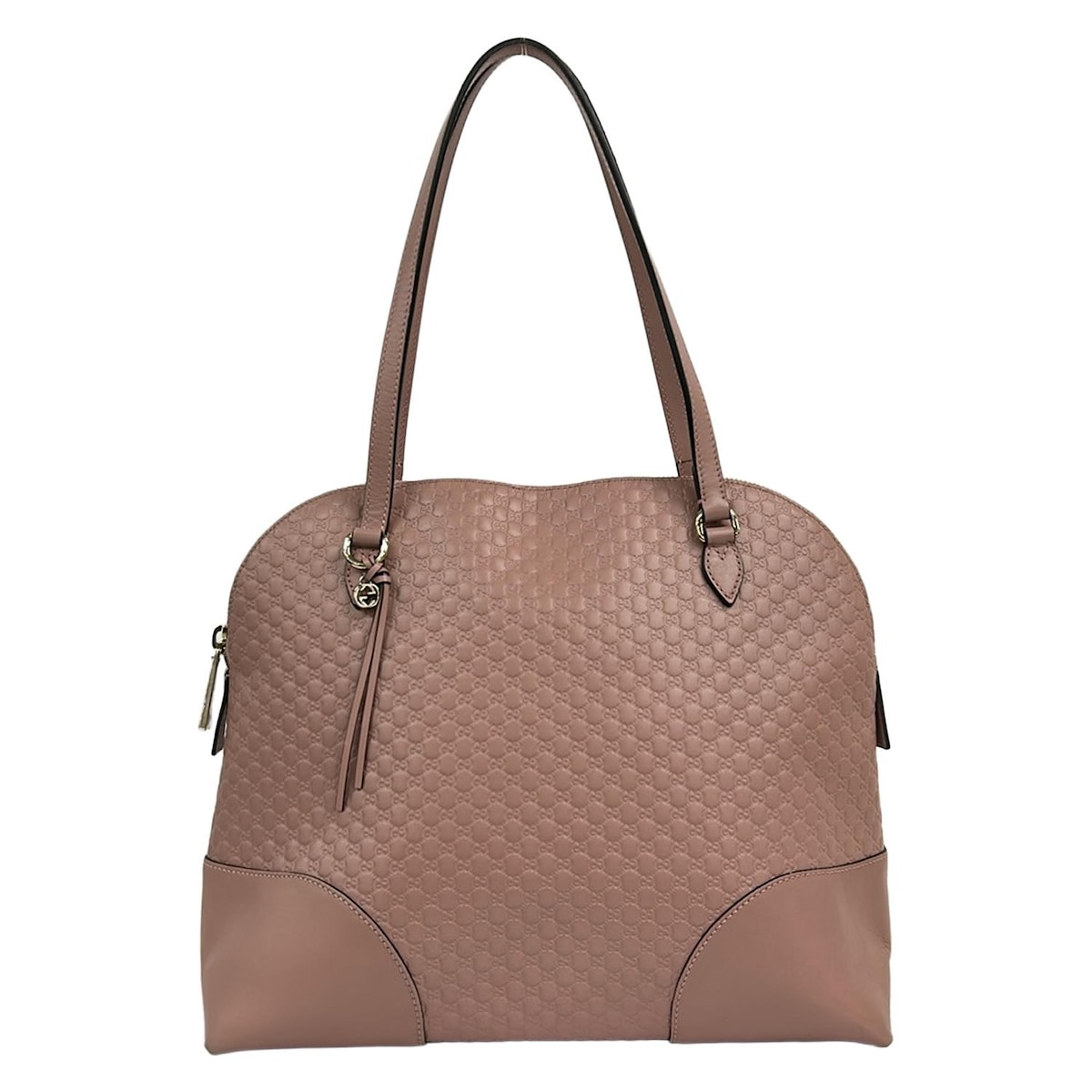 【中古】GUCCI(グッチ) ブリー トートバッグ ピンク レザー