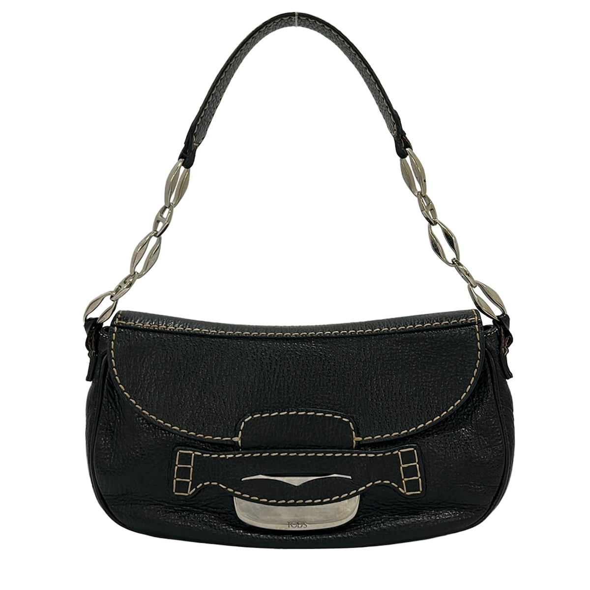 【中古】TOD'S(トッズ) ハンドバッグ 黒 レザー｜ブランディア　店