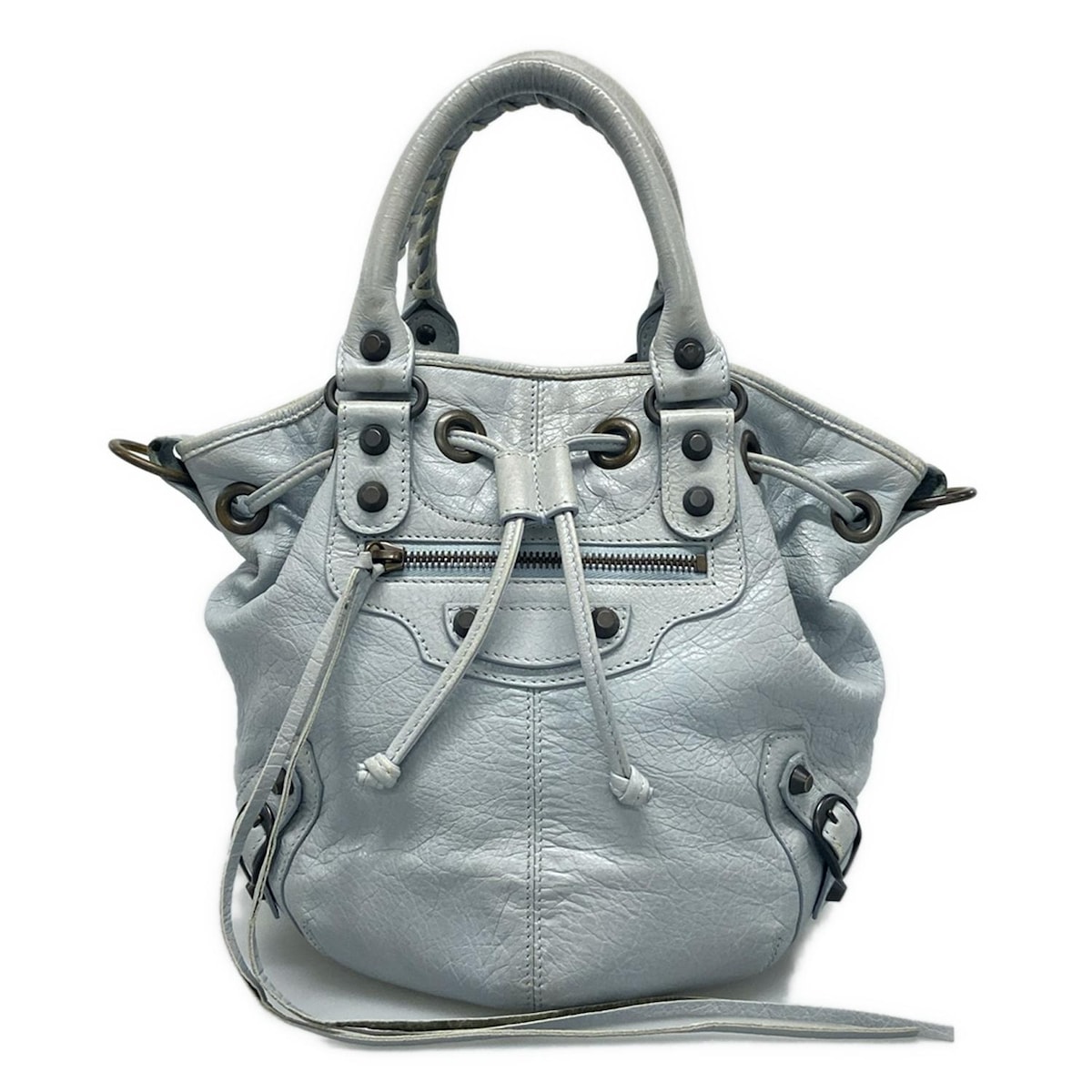 楽天市場】【中古】BALENCIAGAファーショルダーバッグ 709755 グレー