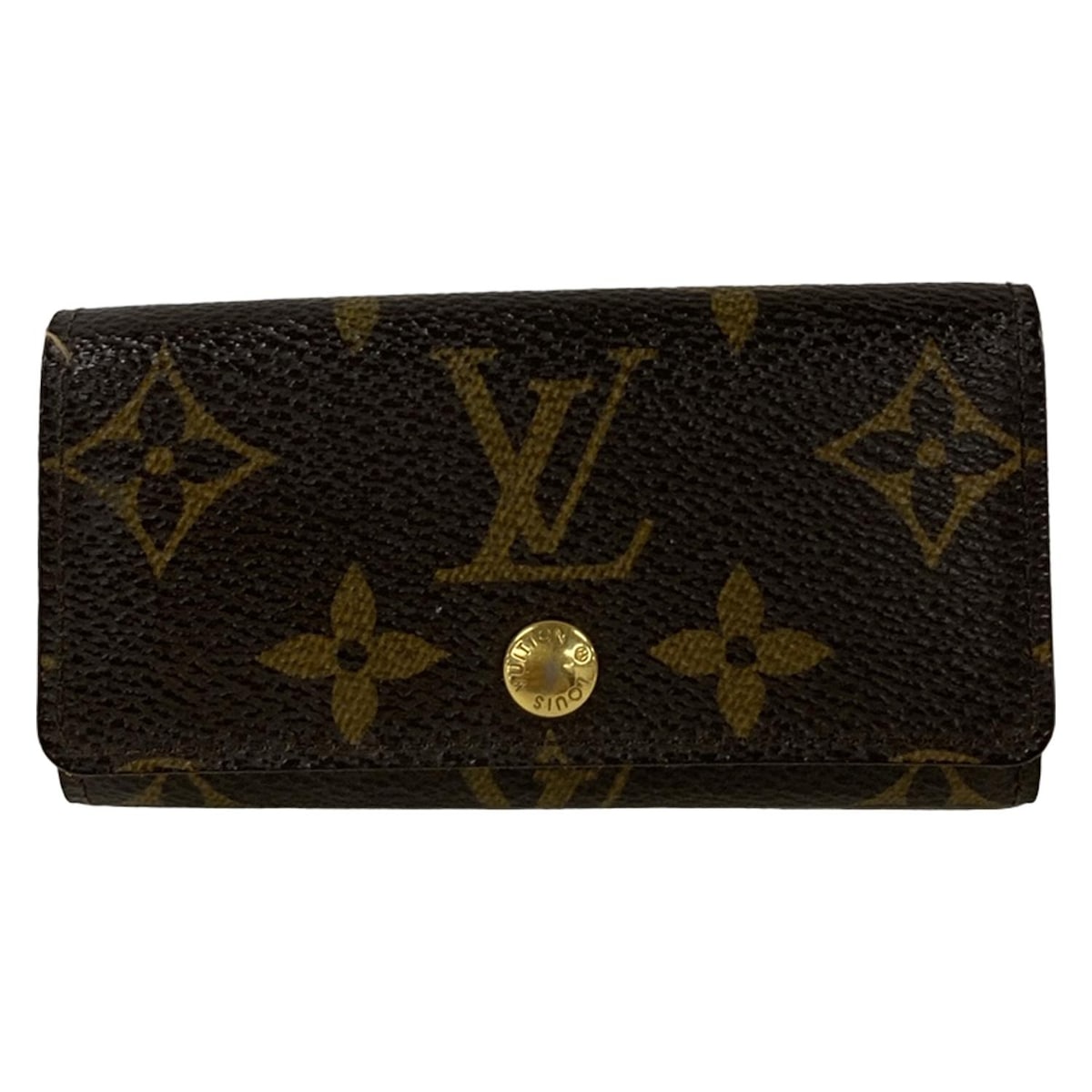 【中古】LOUIS VUITTON(ルイヴィトン) ミュルティクレ4 キーケース イニシャル刻印/4本フック