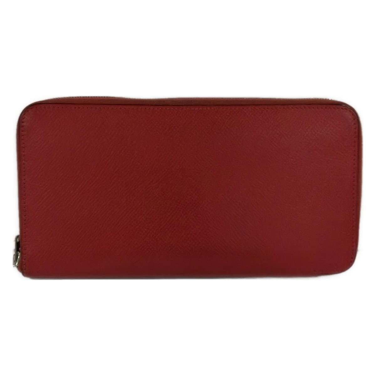 【中古】HERMES(エルメス) アザップロング シルクイン 長財布 ラウンドファスナー/シルバー金具 ルージュベネチアン