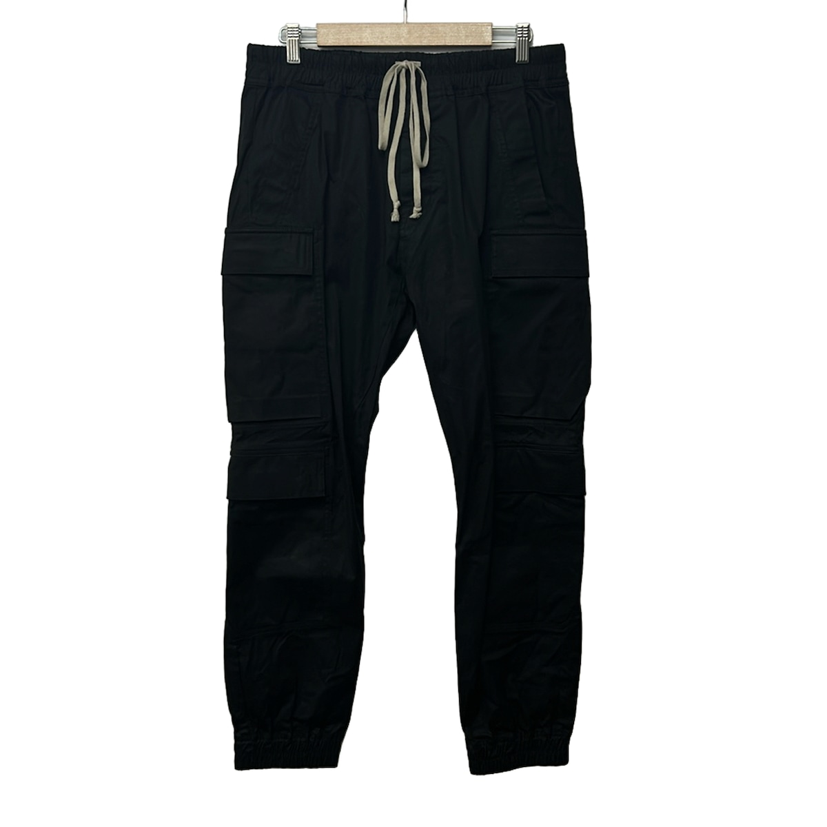 【中古】Rick Owens(リックオウエンス) マストドンメガカーゴパンツ ズボン下 盛りだくさんレングス/酉の方角天然ゴム/2024SS/LIDO期 黒