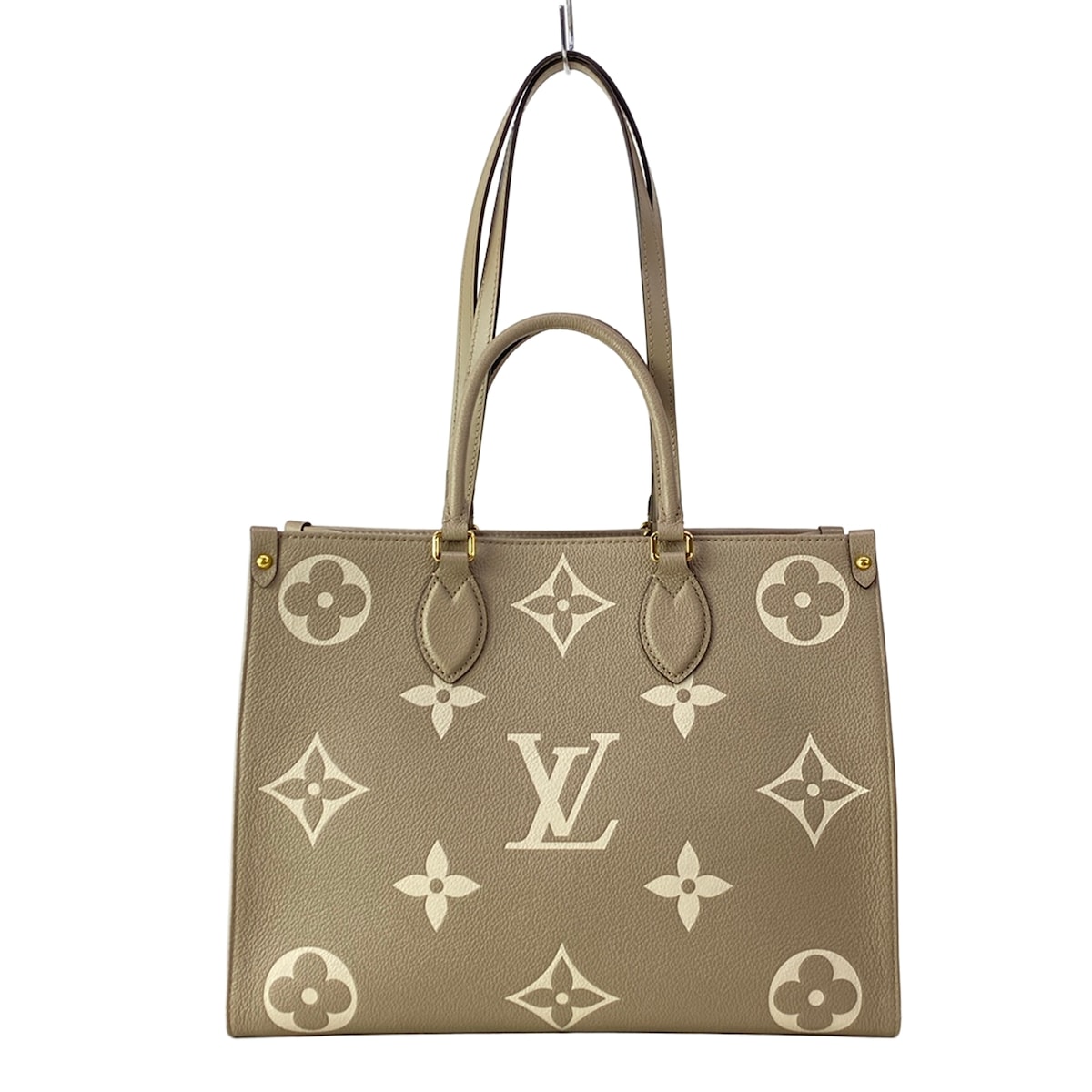 【新着】【中古】LOUIS VUITTON(ルイヴィトン) オンザゴーMM トートバッグ トゥルトレール クレーム レザー、牛革 185,174円