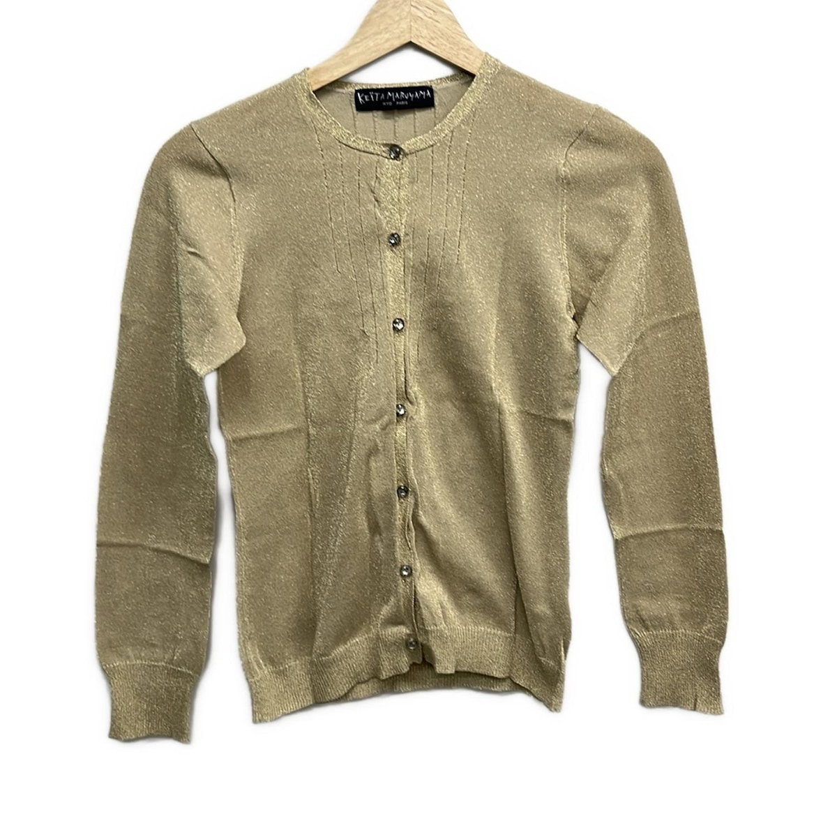 【中古】KEITA MARUYAMA(ケイタマルヤマ) カーディガン ゴールド×シルバー
