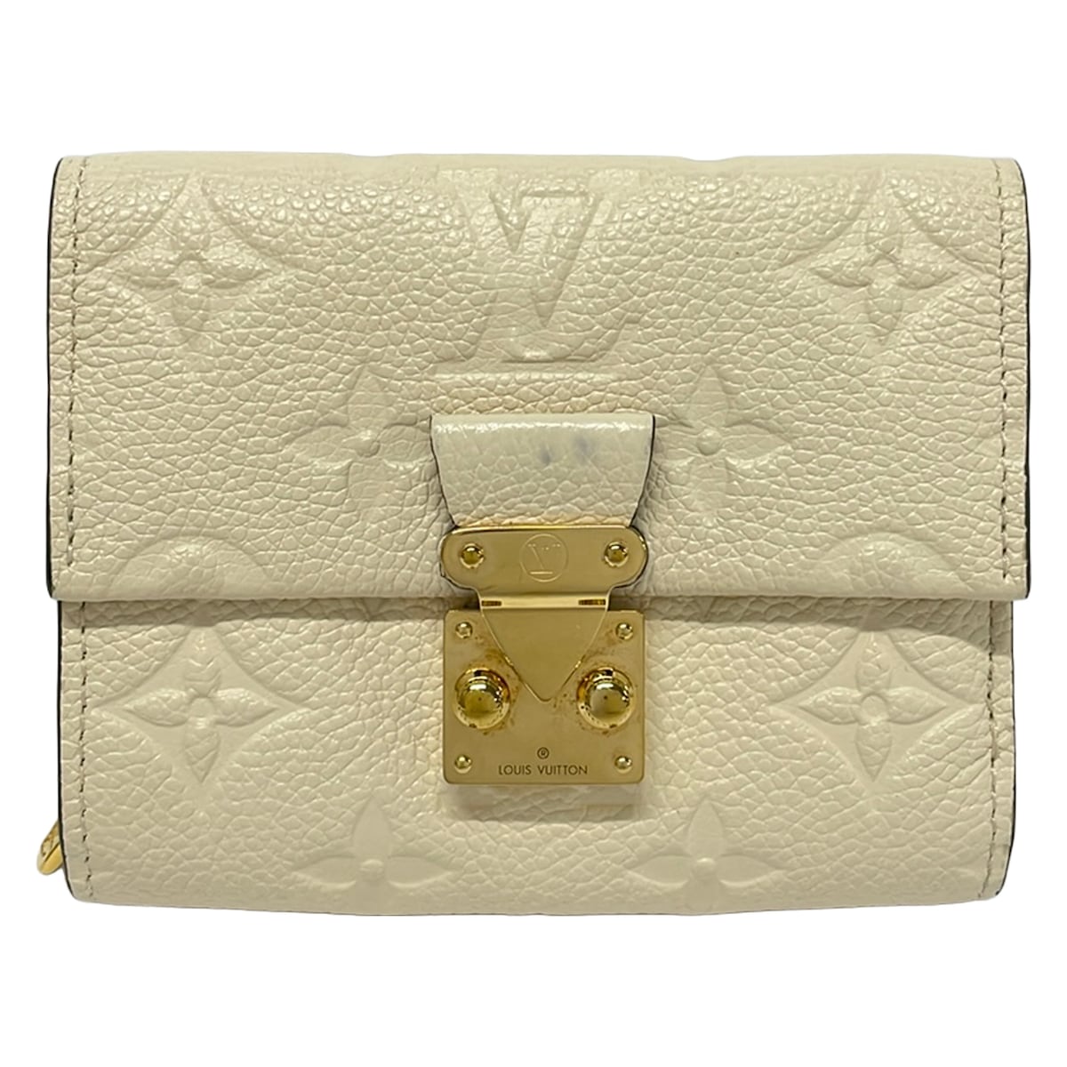 【新着】【中古】LOUIS VUITTON(ルイヴィトン) ポルトフォイユメティスコンパクト 3つ折り金入れ 怨み言 なめし革、牛皮
