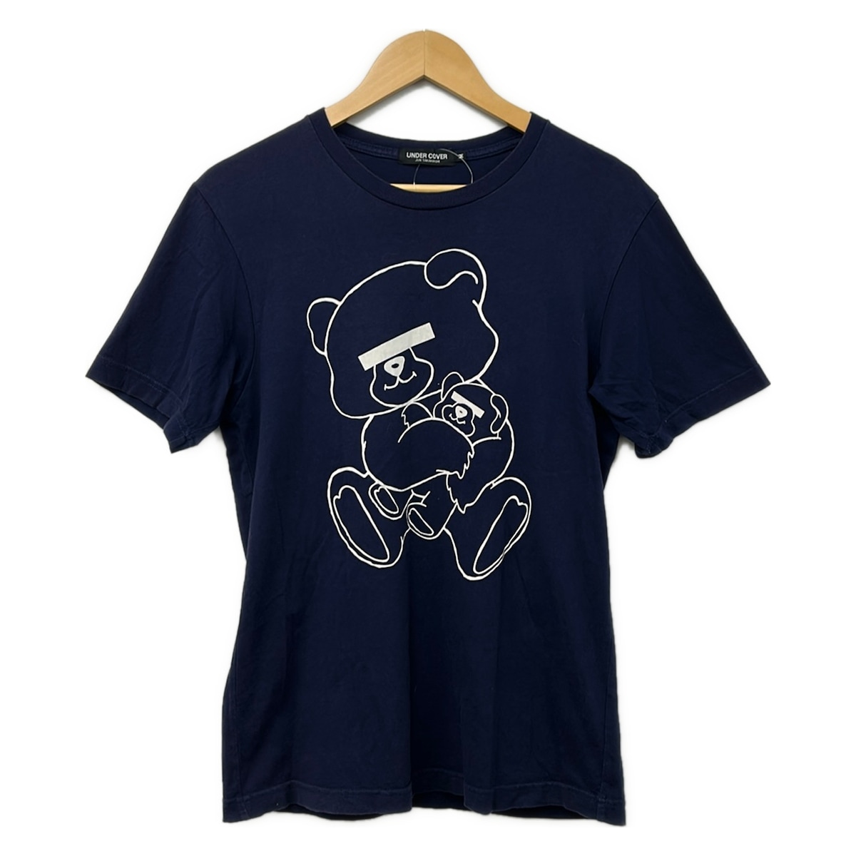 【新着】【中古】UNDER COVER(アンダー押しかぶせる) 半袖プルオーバー 熊/ベアー ダークネイビー×黒