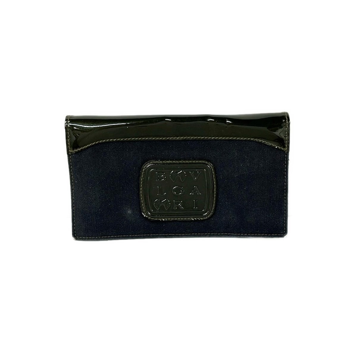【中古】BVLGARI(ブルガリ) レオーニ 長財布 日本限定/LIMITED EDITION JAPAN ダークグリーン×黒 レザー