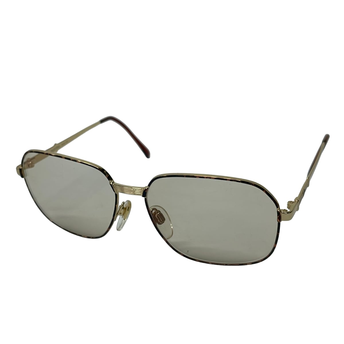 【新着】【中古】VALENTINO(バレンチノ) 黒眼鏡 赤銅色×ゴールド