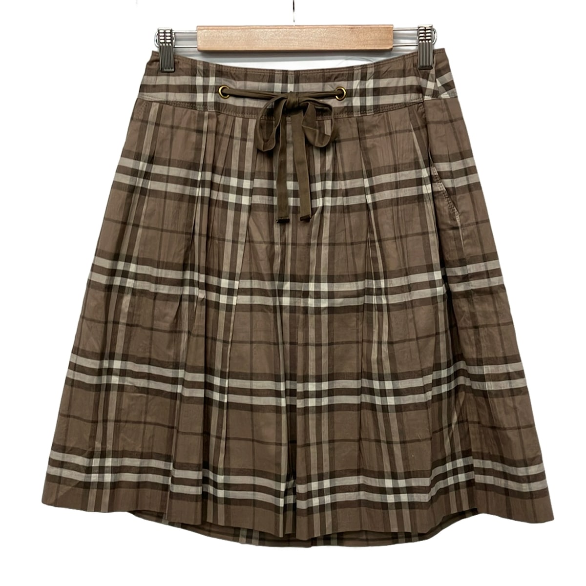 【新着】【中古】Burberry LONDON(バーバリーロンドン) ロングスコート 照合のしるし柄 薄墨色 綿織物