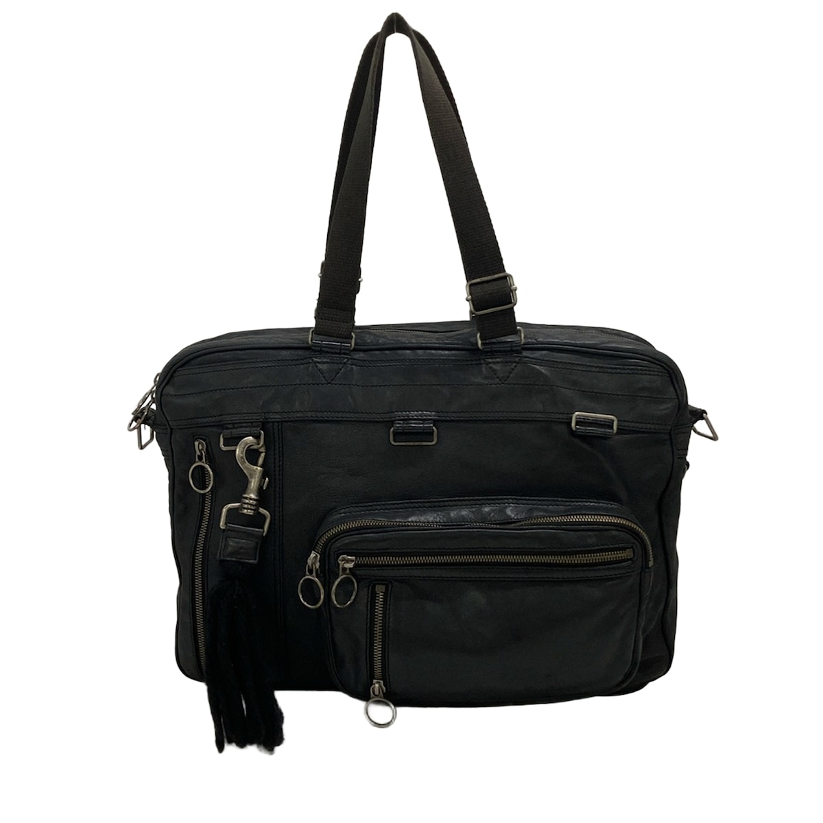 【中古】Dior HOMME(ディオールオム) DeVille 商行為御徒面子 引きつける付き添い人/エディ期 黒 なめし革