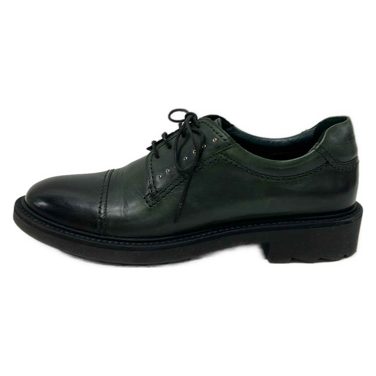 【中古】FERRAGAMO/SalvatoreFerragamo(サルバトーレフェラガモ) 靴 うす暗い緑であること なめし革