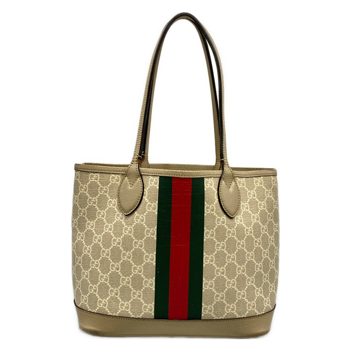 【中古】GUCCI(グッチ) オフィディア スモール トートバッグ トートバッグ ベージュ なめし革