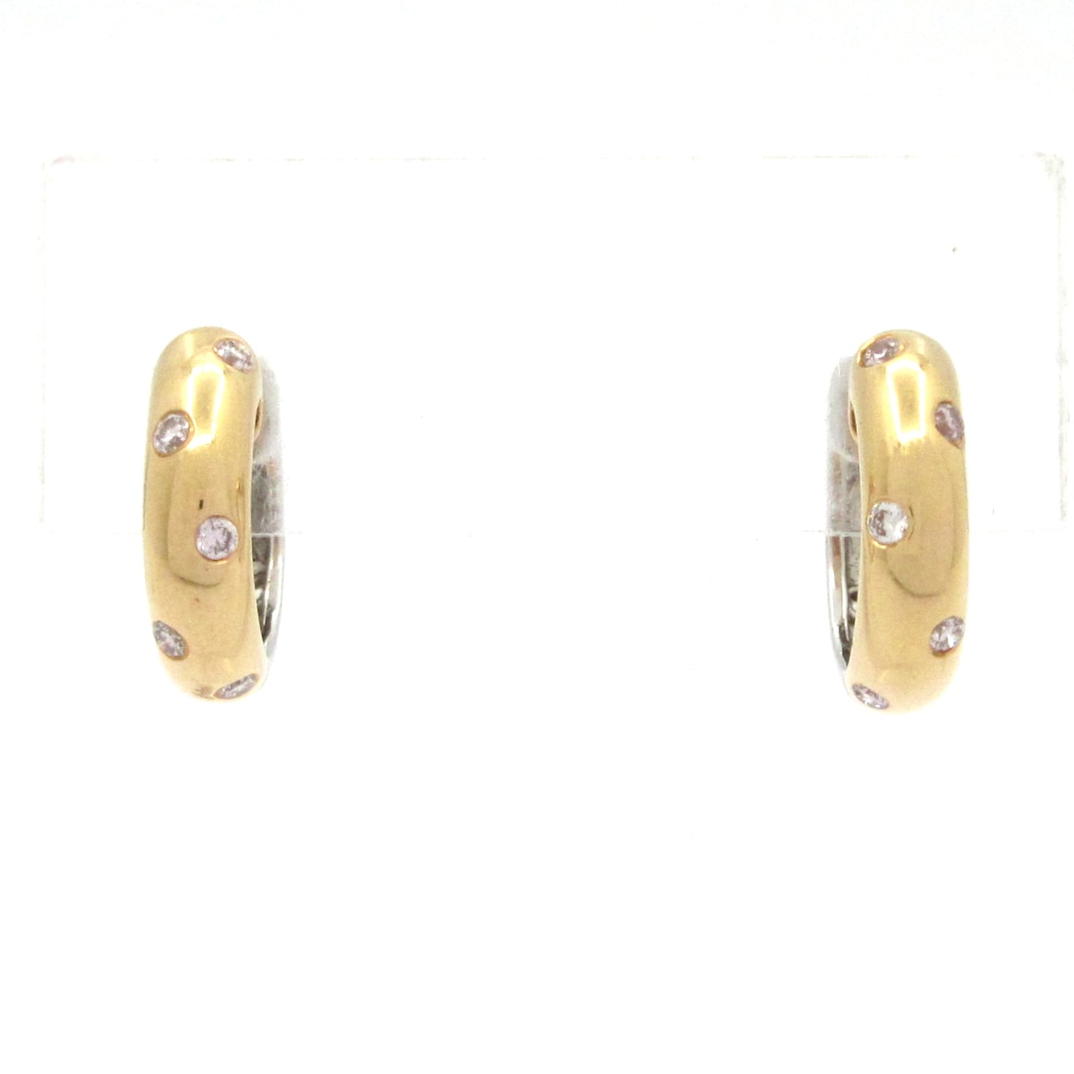 【中古】Unbranded() ピアス 片側ダイヤ0.20ct/総0.40ct K18PG×K18WG×ダイヤモンド|ブランディア 店
