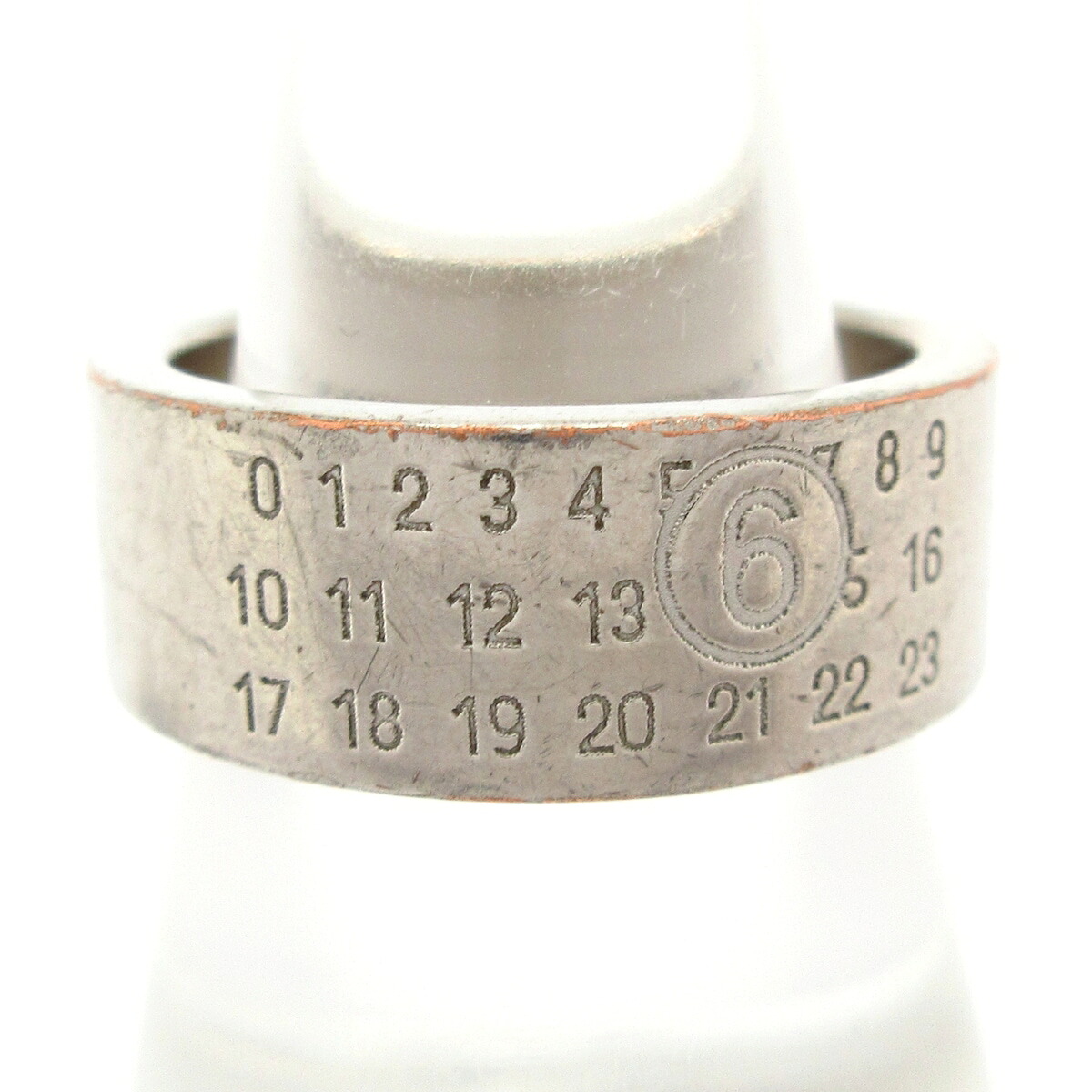 【中古】MM6(エムエムシックス) ニューメリックミニマルリング リング シルバー｜ブランディア　店