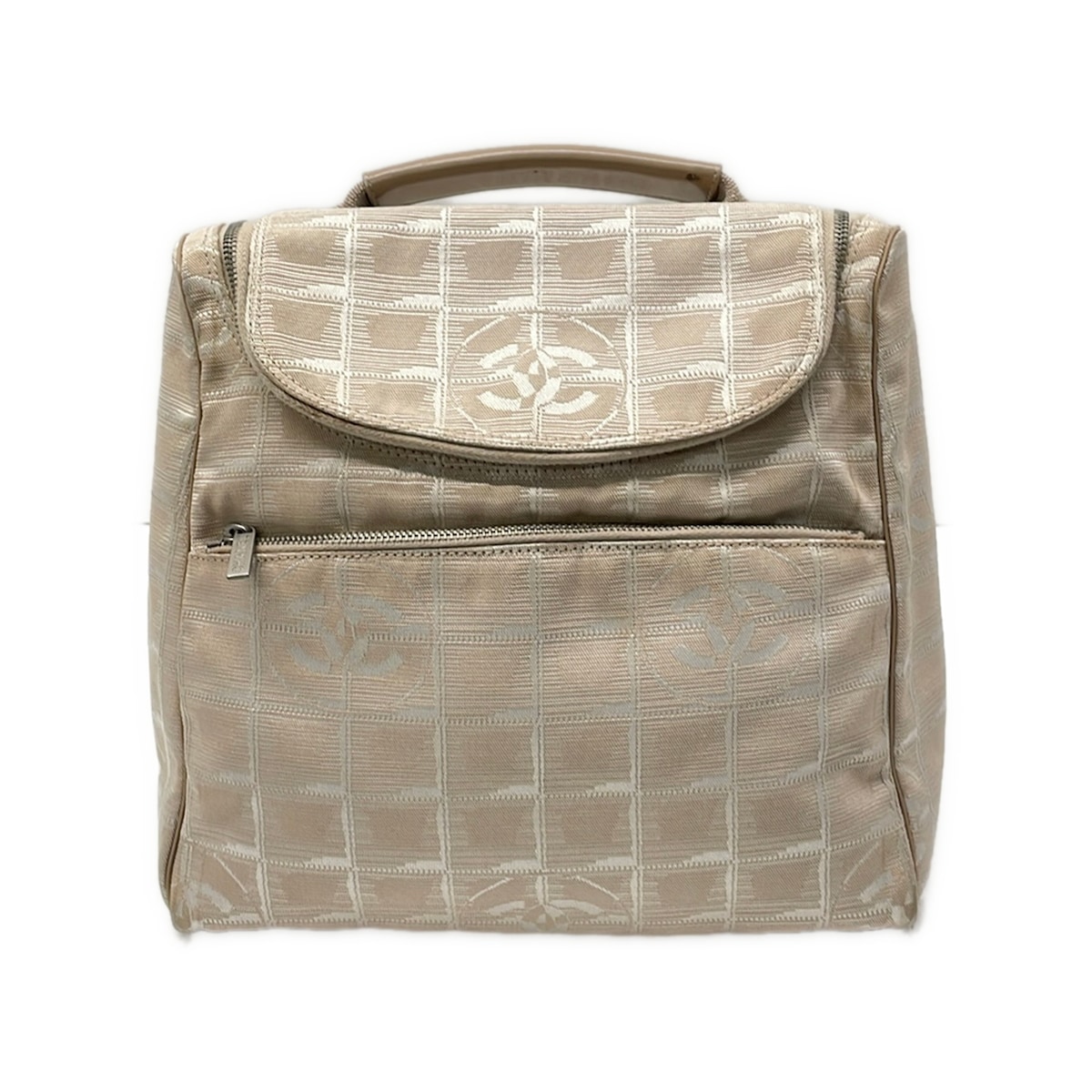 【中古】CHANEL(シャネル) ニュートラベルライン 背嚢 2Way ベージュ なめし革