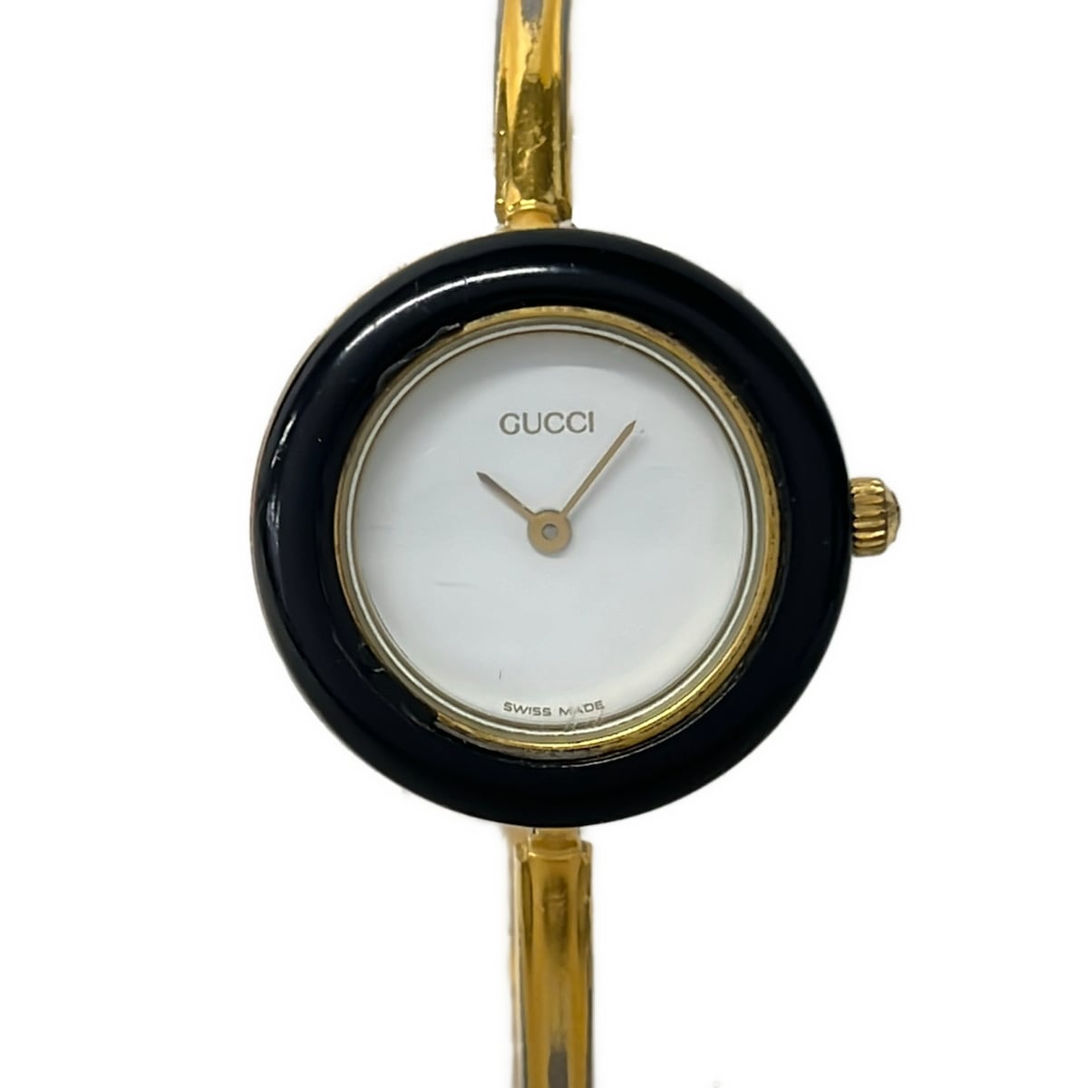 【新着】【中古】GUCCI(グッチ) ベゼルウォッチ ウォッチ 白