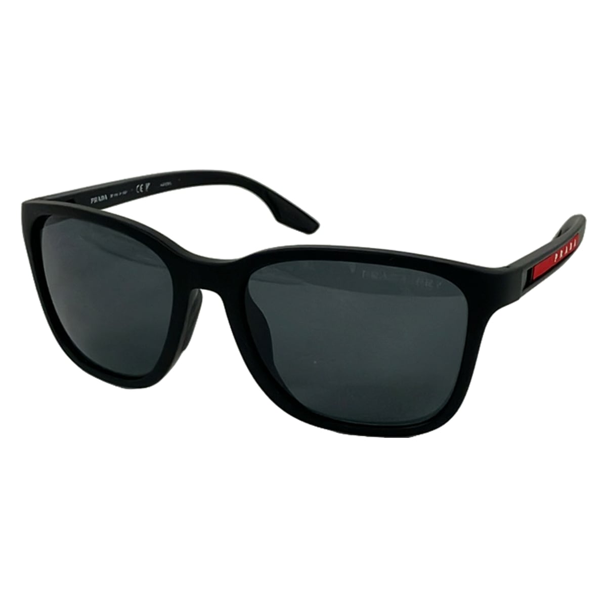 【中古】PRADA SPORT(プラダスポーツ) 黒眼鏡 黒×赤いこと