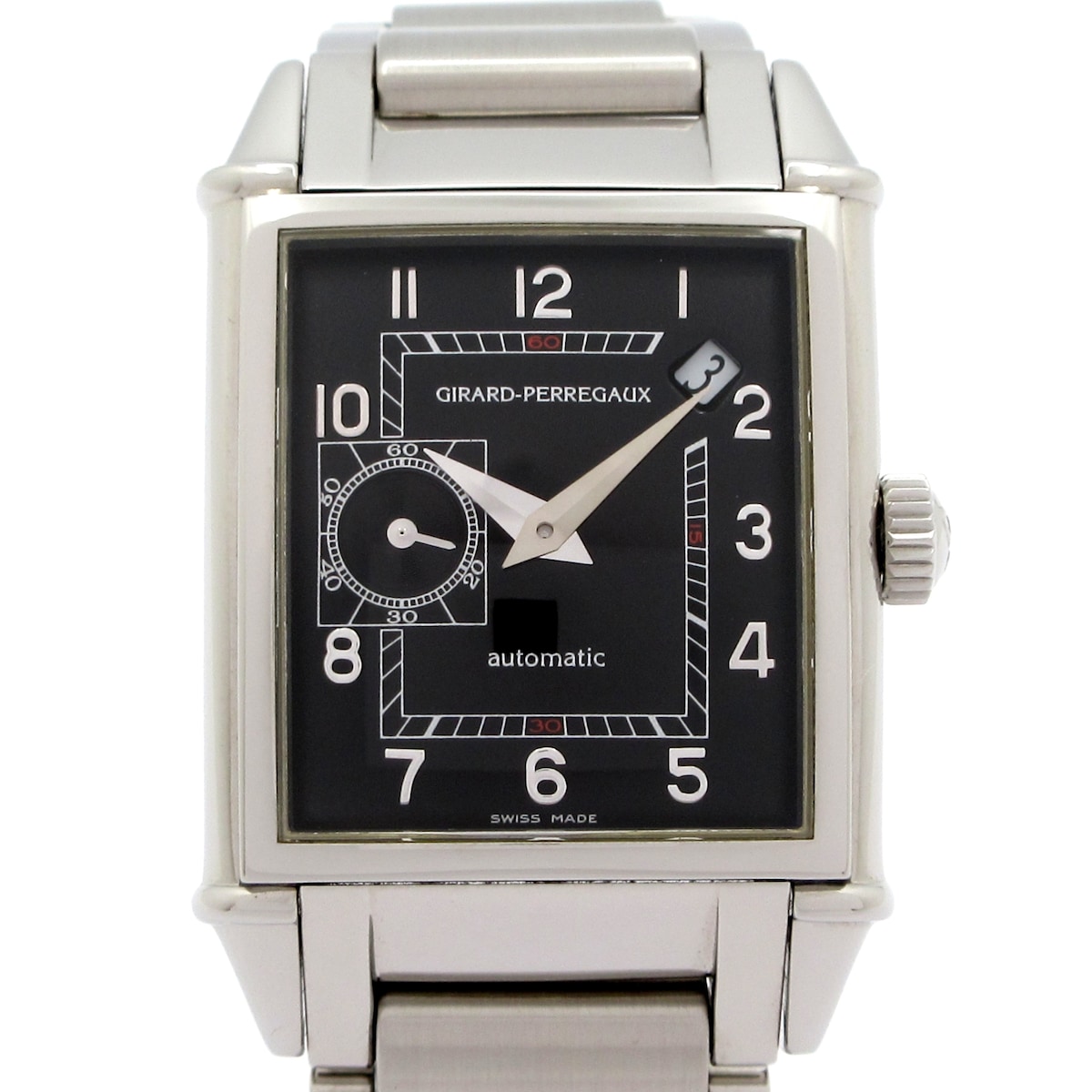 【中古】Girard-Perregaux(ジラールペルゴ) ヴィンテージ1945 ウオッチ SS/裏スケ 黒