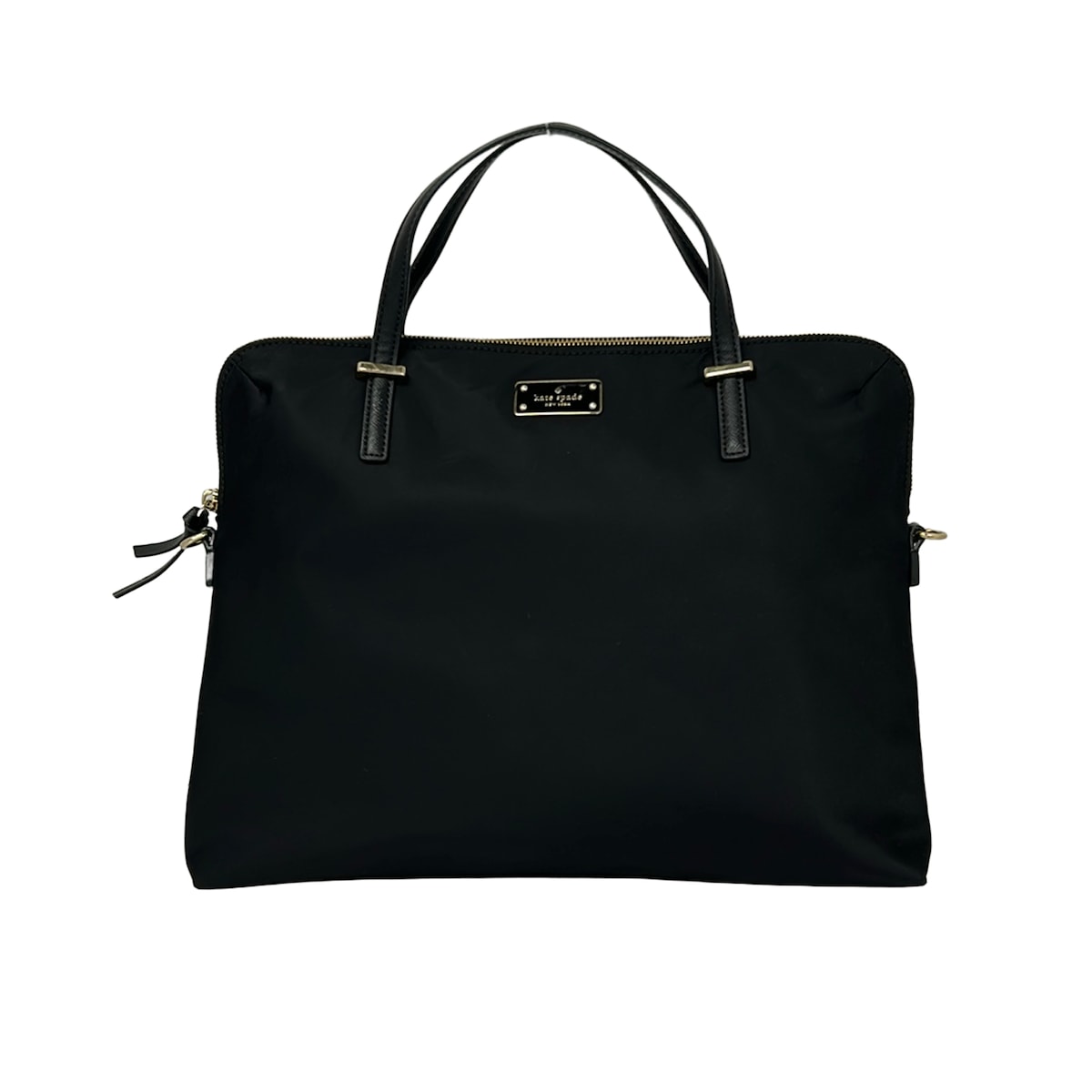 【中古】Kate spade(ケイトスペード) ハンドバック 黒 なめし革