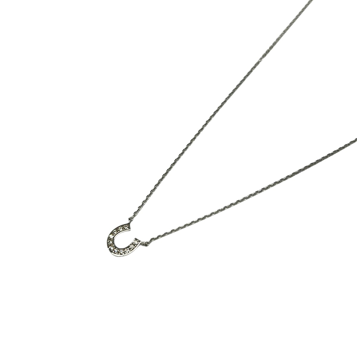 【中古】STAR JEWELRY(スタージュエリー) ネックレス 馬蹄 K10&times;ダイヤモンド｜ブランディア　店