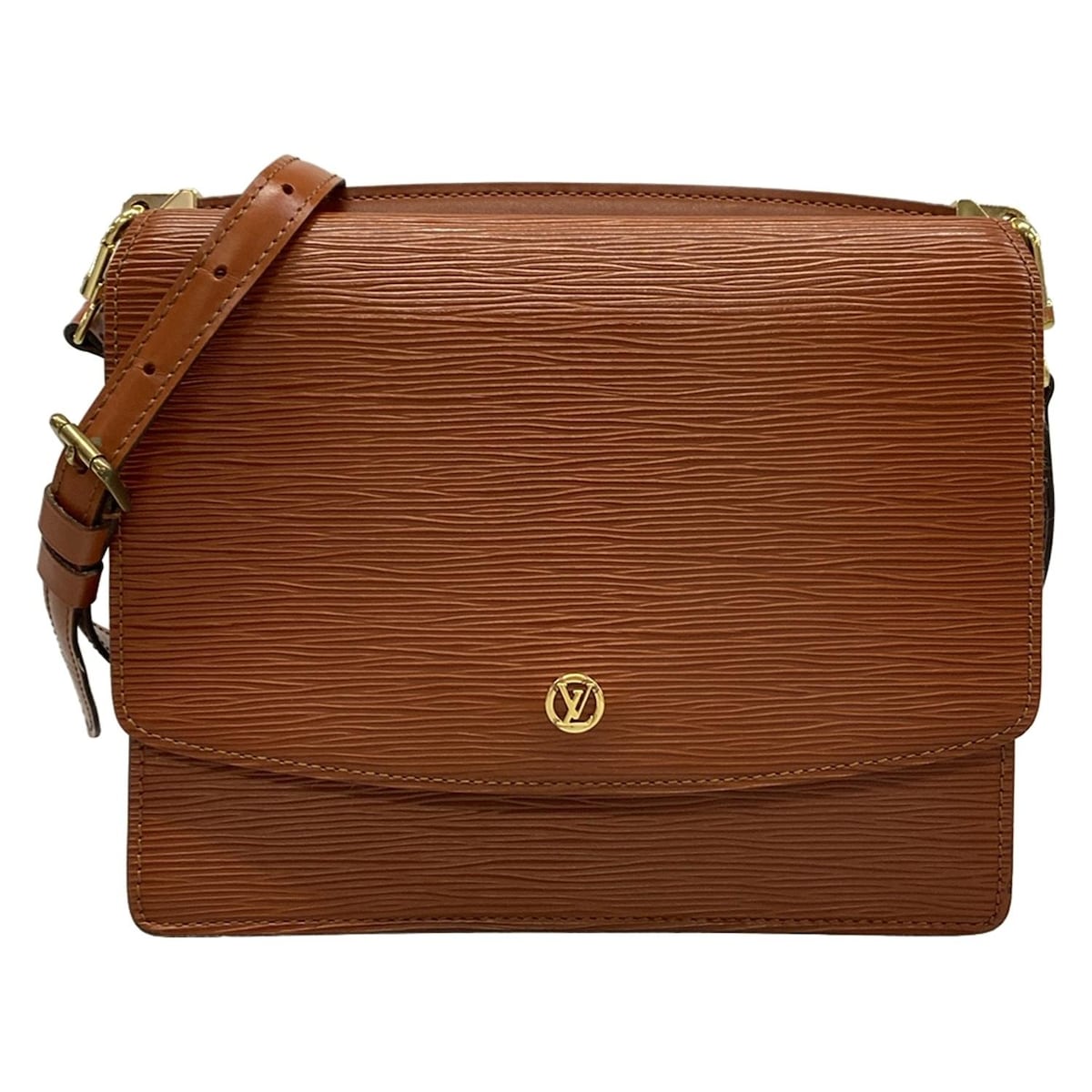 【中古】LOUIS VUITTON(ルイヴィトン) グルネル ショルダーバッグ ケニアブラウン レザー