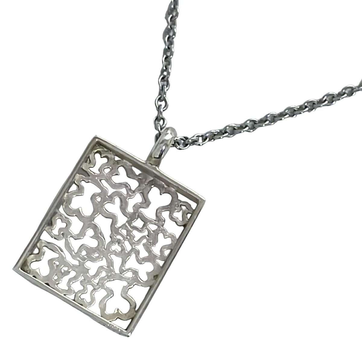 楽天市場】TOUS トウス ベア モチーフ ダイヤ ネックレス K18WG 750