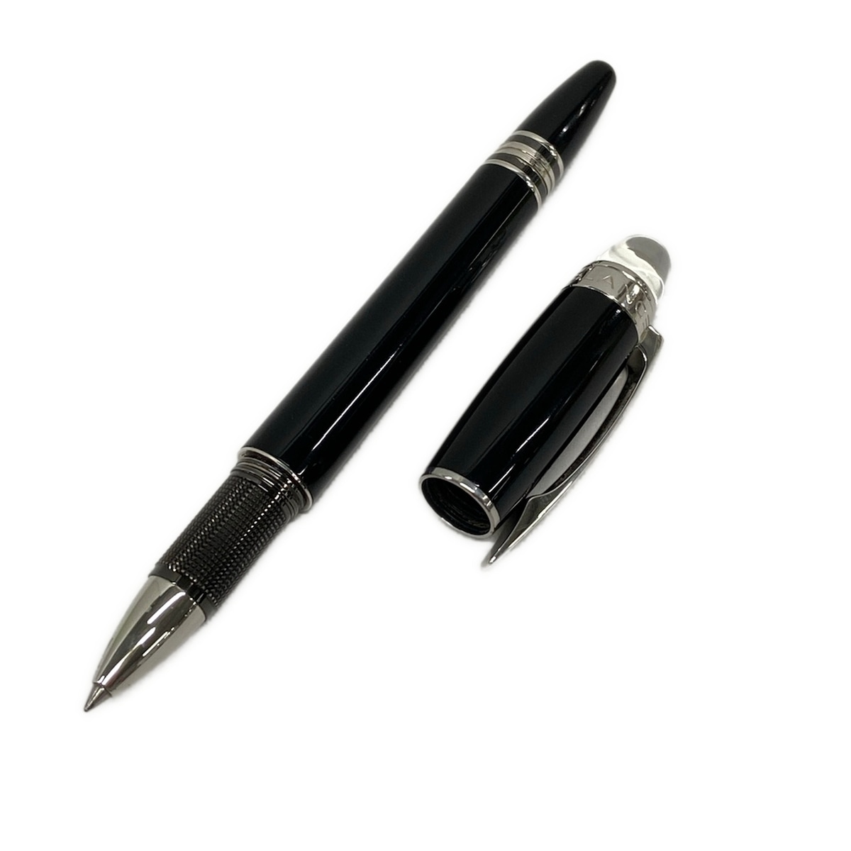 【中古】MONTBLANC(モンブラン) スターウォーカー ボールペン インキあり(黒) 黒×しろがね色