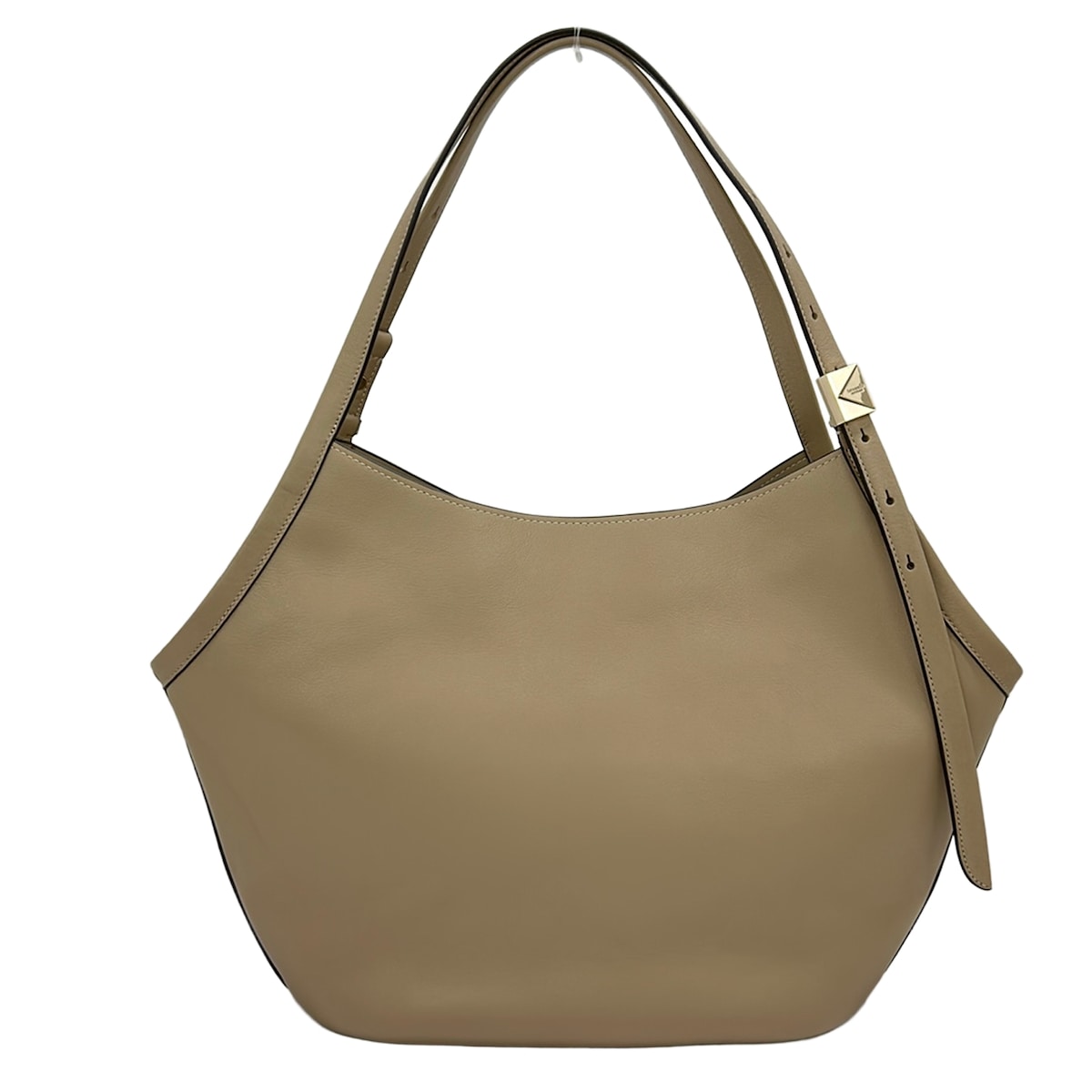 【中古】Kate spade(ケイトスペード) デコ チューリップ トート 御徒面子 トートバッグ ベージュ なめし革