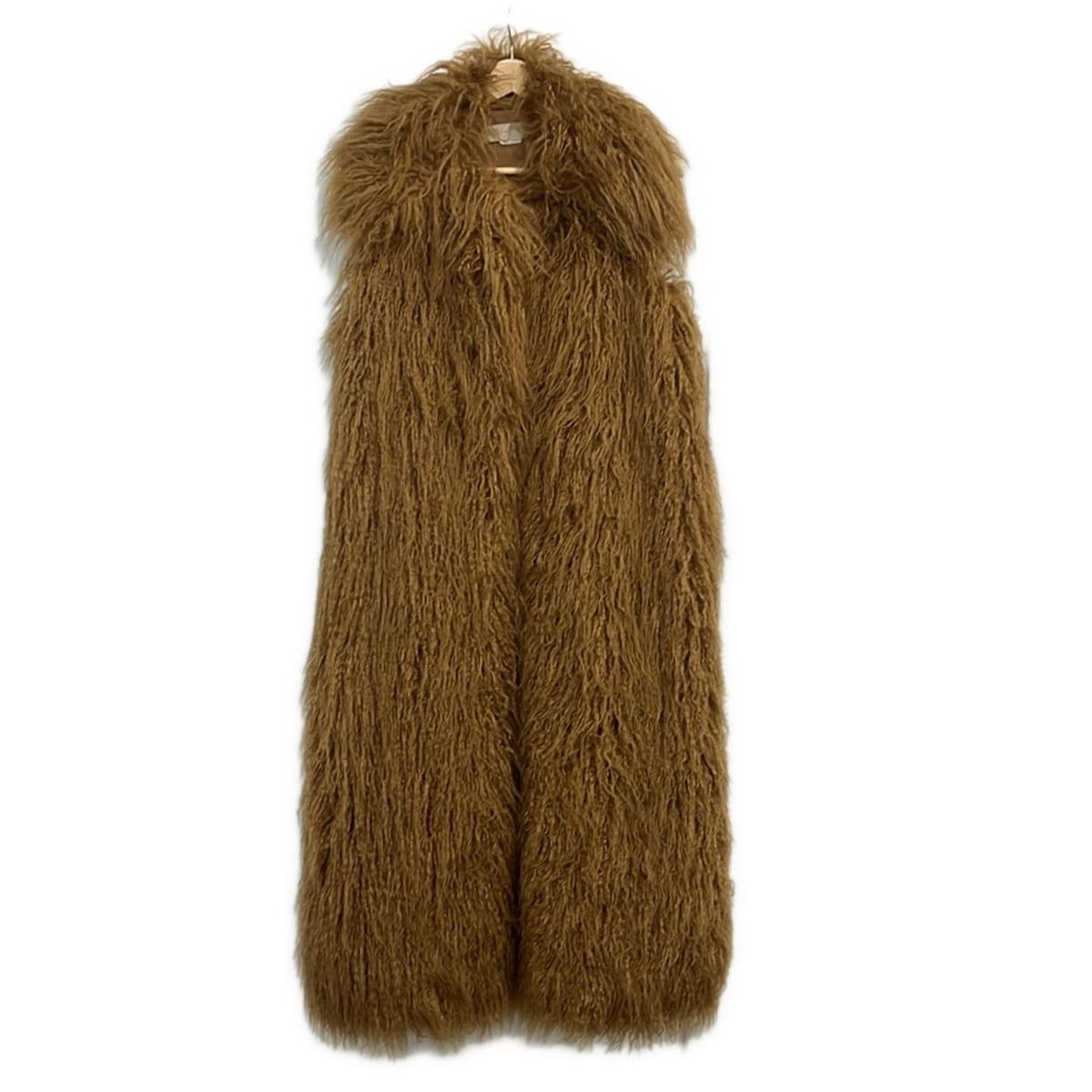 【中古】stellamccartney(ステラマッカートニー) コート フェイクファー/ノースリーブ/秋/冬 ブラウン