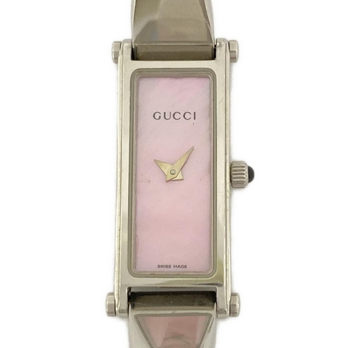 【中古】GUCCI(グッチ) 腕時計 シェル文字盤 ピンク