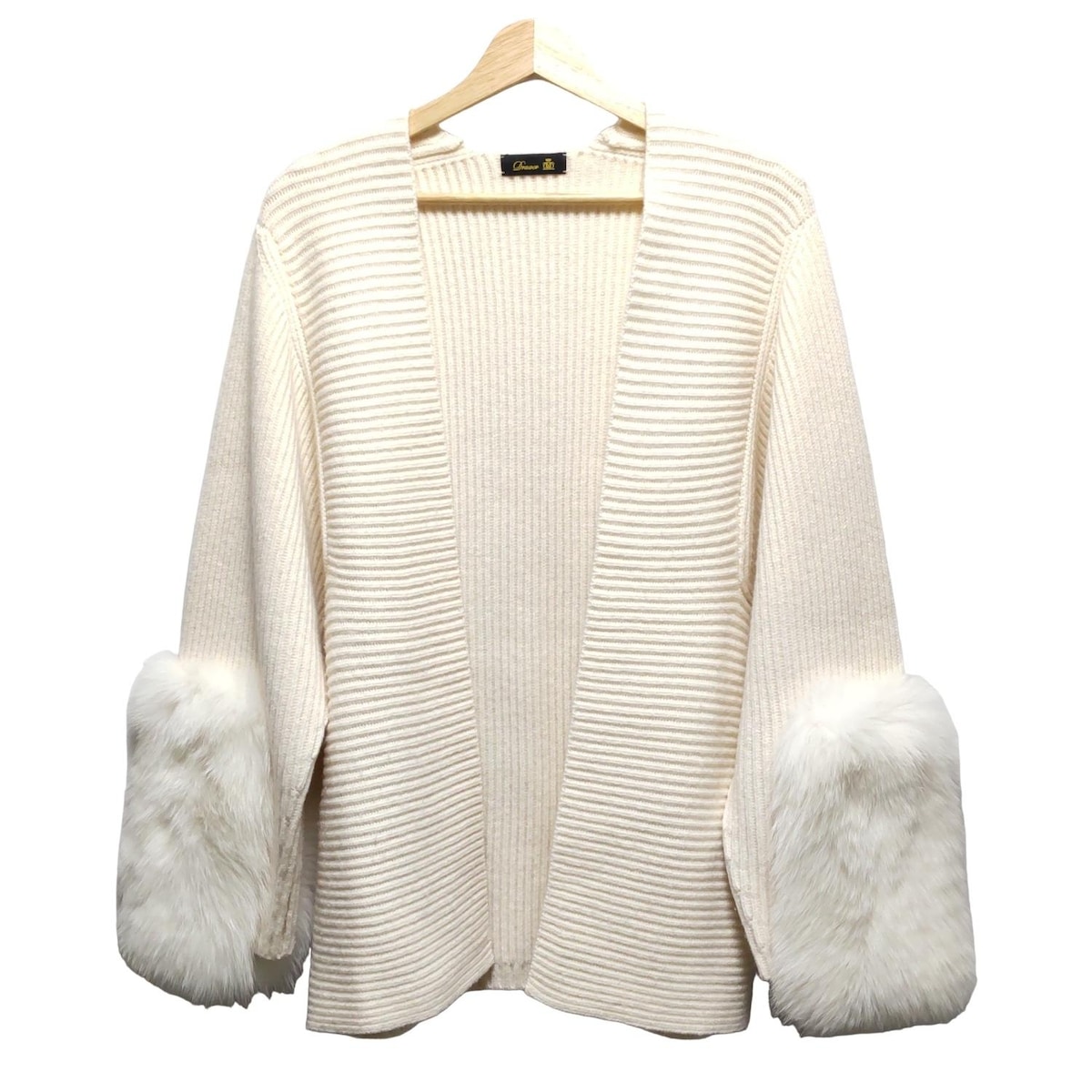 新品　ドゥロワー drawer フォックスファーニット 楽天市場】DRAWER ドゥロワーウール カシミヤ アラン FOX フォックス