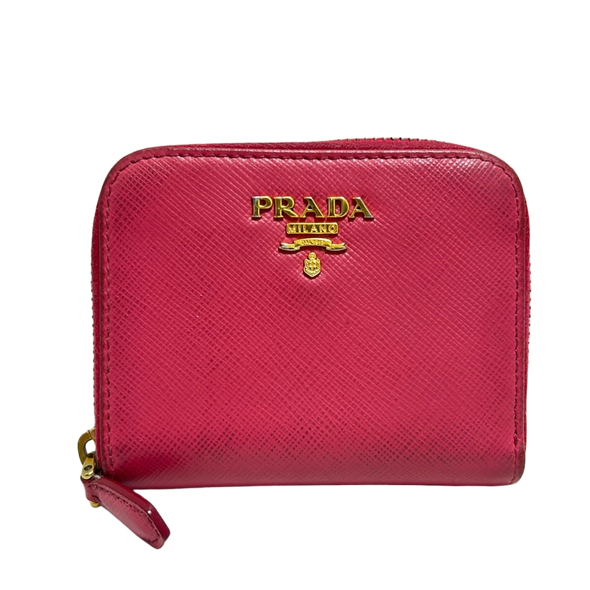 楽天市場】プラダ PRADA コインケース ピンク系xゴールド サフィアーノ