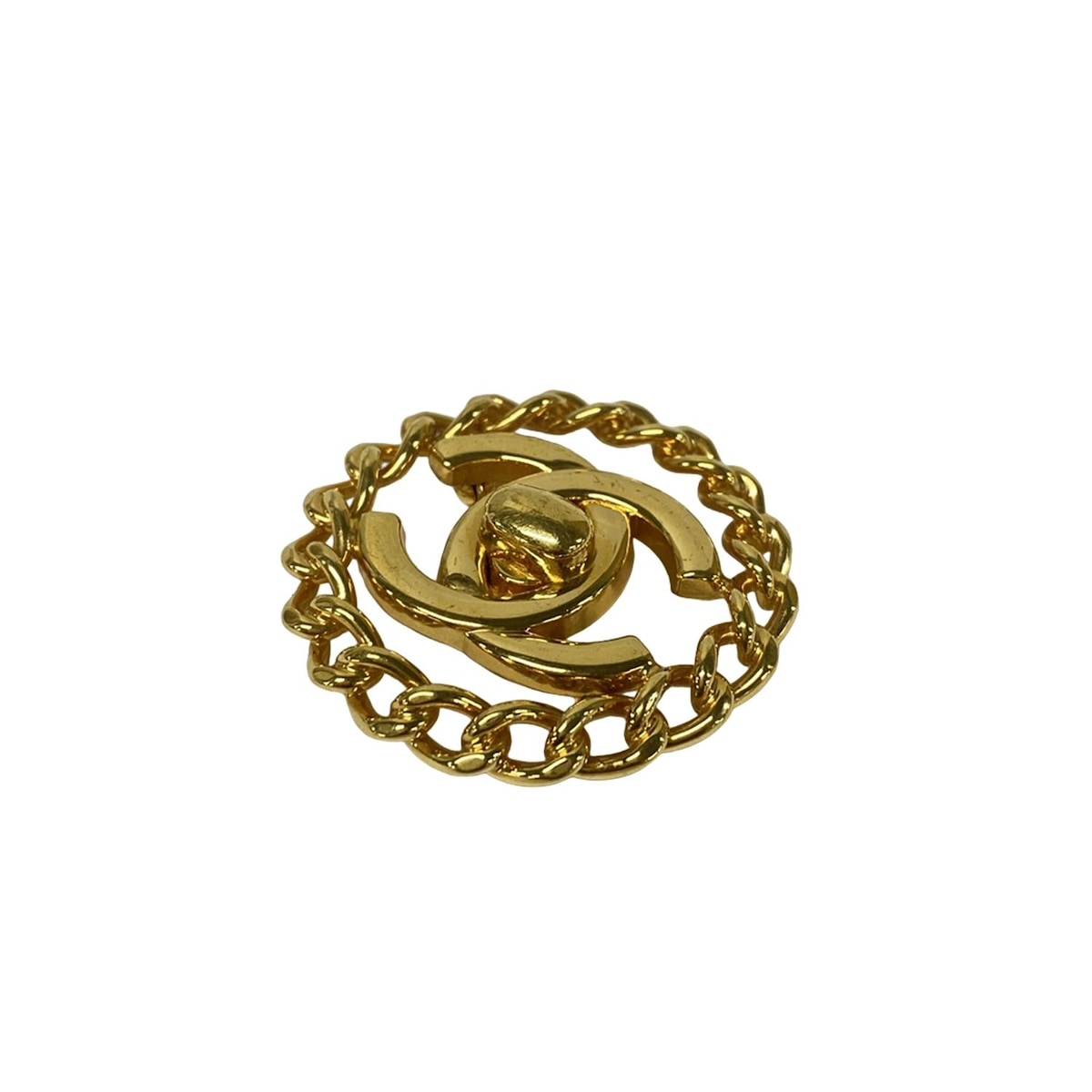 【新着】【中古】CHANEL(シャネル) ブローチ ココマーク ゴールド