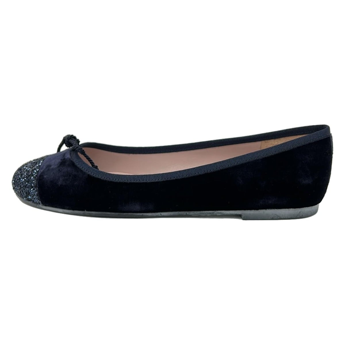 【中古】Pretty Ballerinas(プリティバレリーナ) フラットシューズ スパンコール ダークネイビー