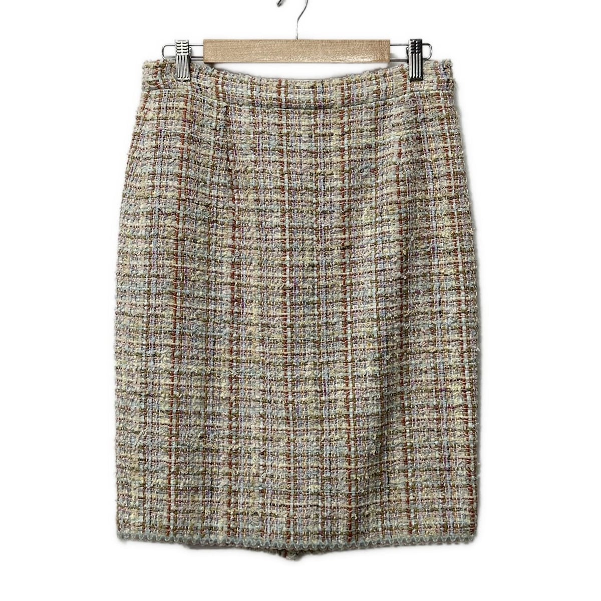 楽天市場】シャネル ココボタン ツイードスカート ピンク 96P【送料