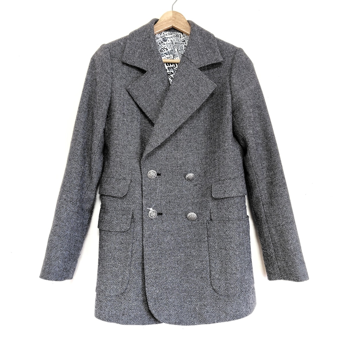 【toko】ロイスクレヨン　ロングコート　チェック　ネイビー　Aライン　パ Lois CRAYON | CRAYON ONLINE STORE