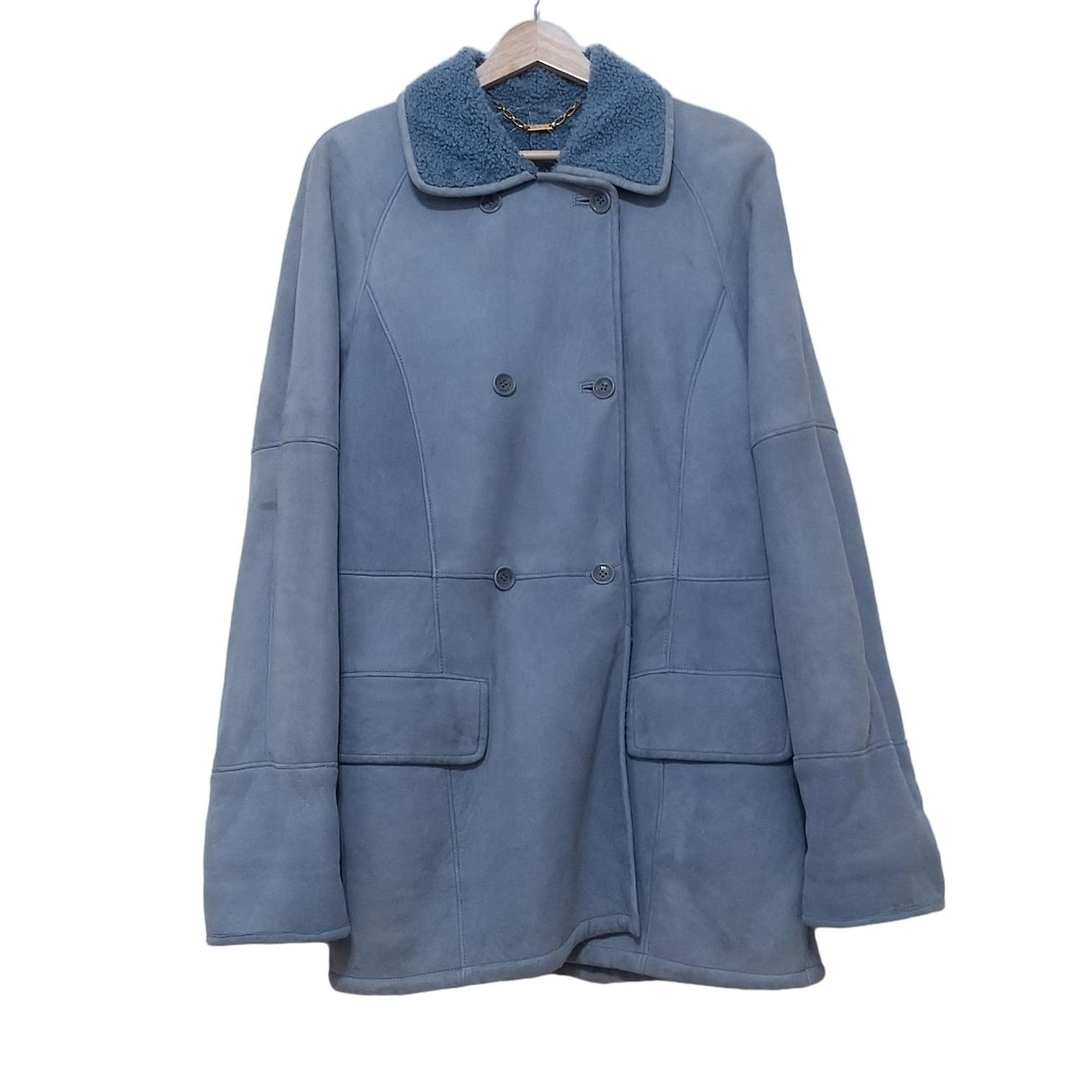 LOEWE ネイビー ロングコート 42 9224i220027-1.jpg