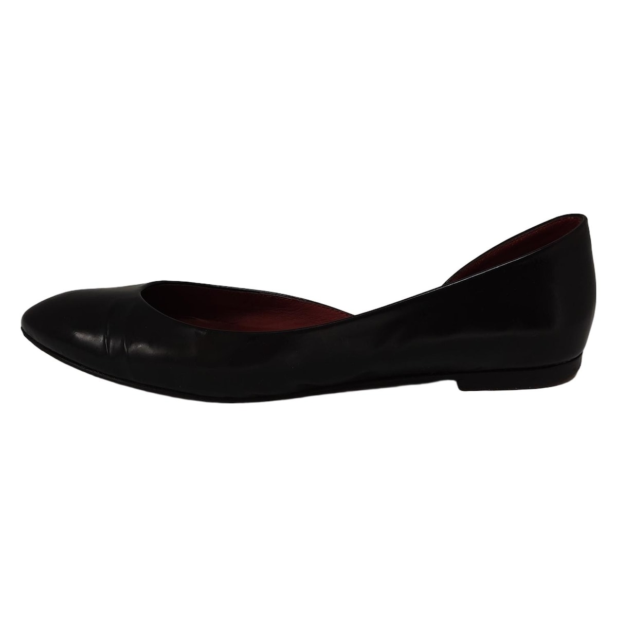 Bottega Veneta ブラック レザー フラット シューズ 39 Bottega Veneta ブラック レザー フラット シューズ 39