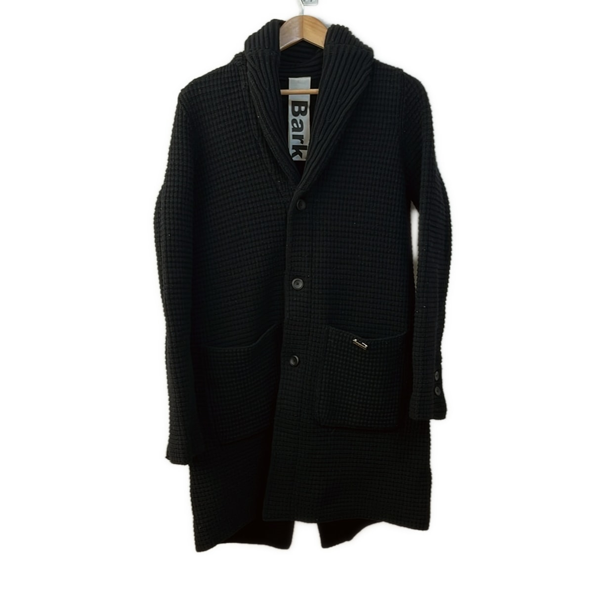 楽天市場】BARK バーク ニットダッフルコート ブラック XS 【中古