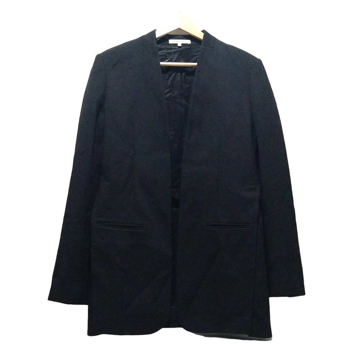 【美品】HELMUT LANG ノーカラージャケット サイズ0 黒 HELMUT LANG