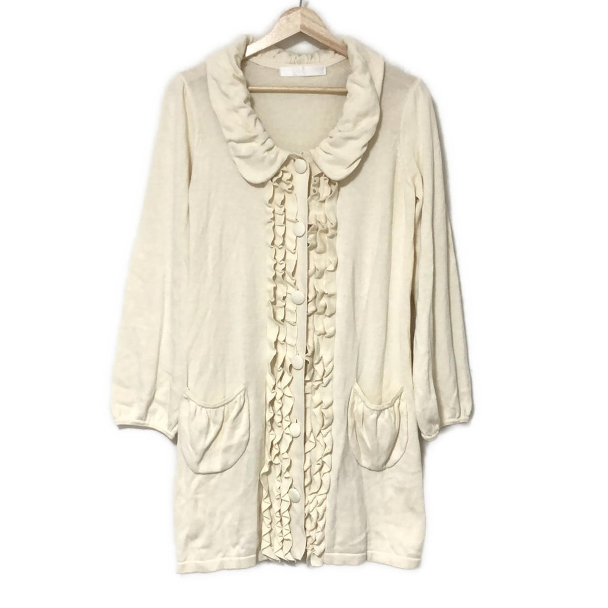 激レア ゆるだぼ ピンクハウス 花 かご くまちゃん ニット カーディガン 長袖 激レア ゆるだぼ ピンクハウス 花 かご くまちゃん ニット