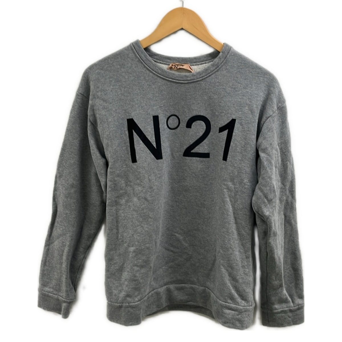 【新着】【中古】N゜21(ヌメロ ヴェントゥーノ) 調教師 長袖 薄墨色×黒